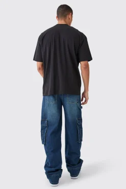 Oversized Extended Neck T-shirt | BoohooMAN UK