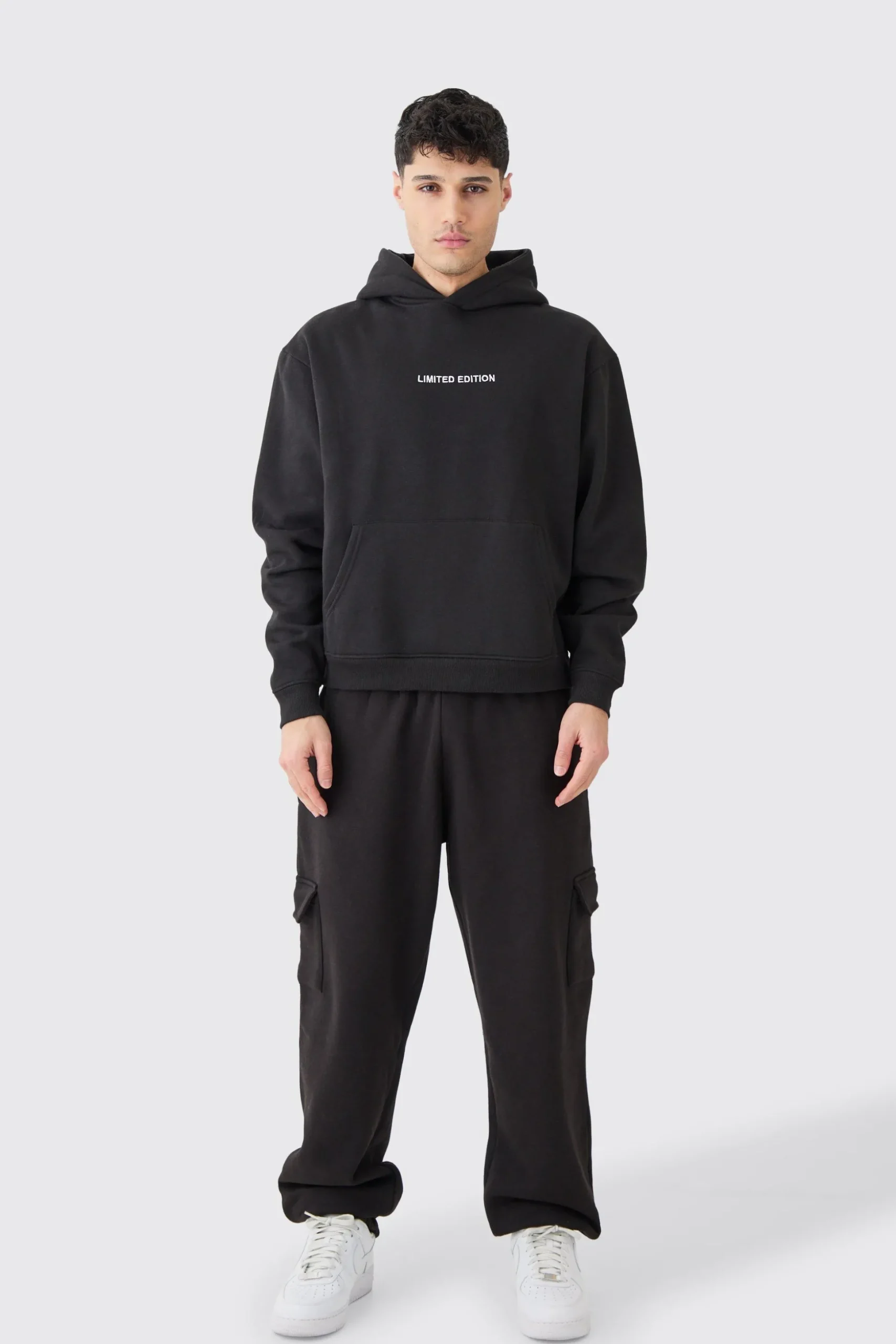 Oversized Fit Cargo Jogger | BoohooMAN UK