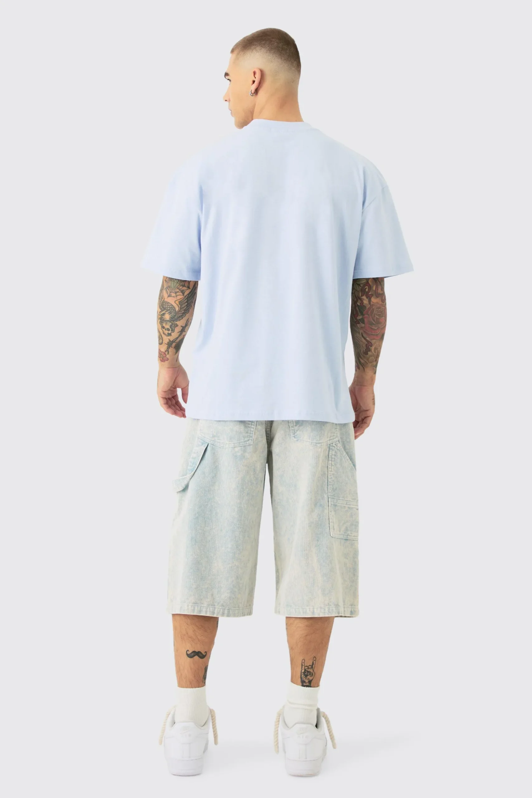 Oversized Heavyweight 3D Limited Embroidered T-Shirt | BoohooMAN UK