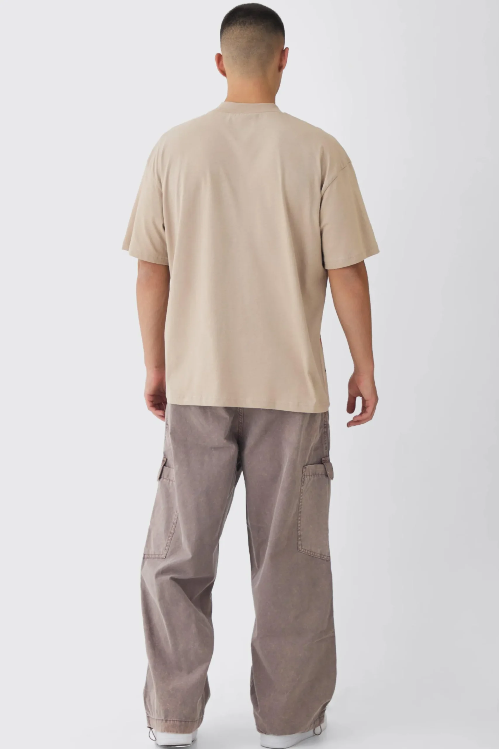 Oversized Large Scale OFCL Tattoo Graphic T-Shirt | BoohooMAN UK