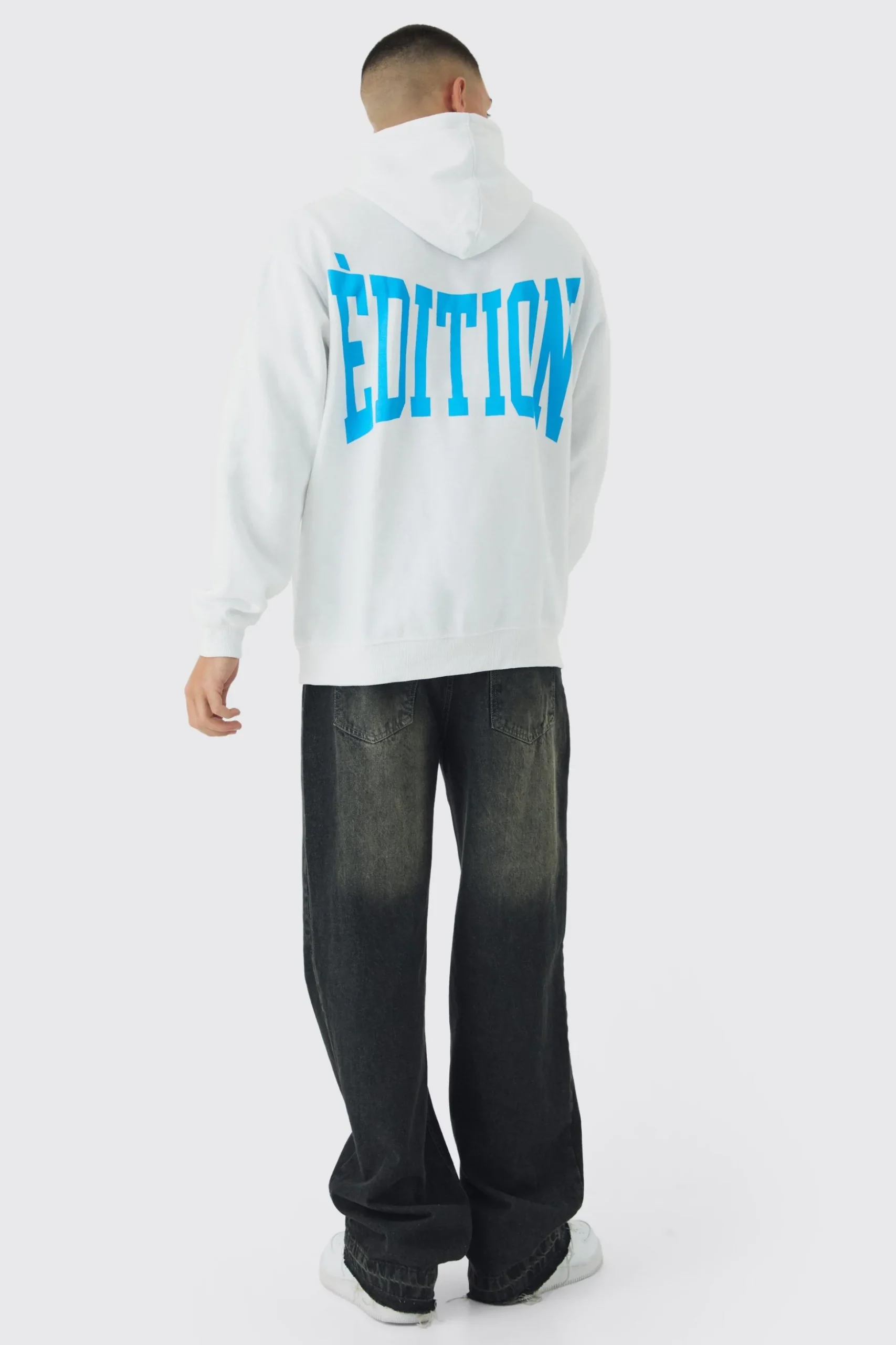 Oversized Limited Edition Back Print Hoodie | BoohooMAN UK