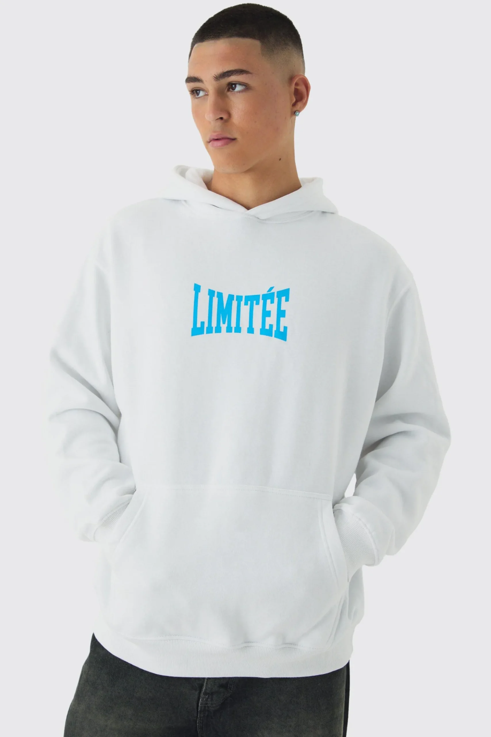 Oversized Limited Edition Back Print Hoodie | BoohooMAN UK