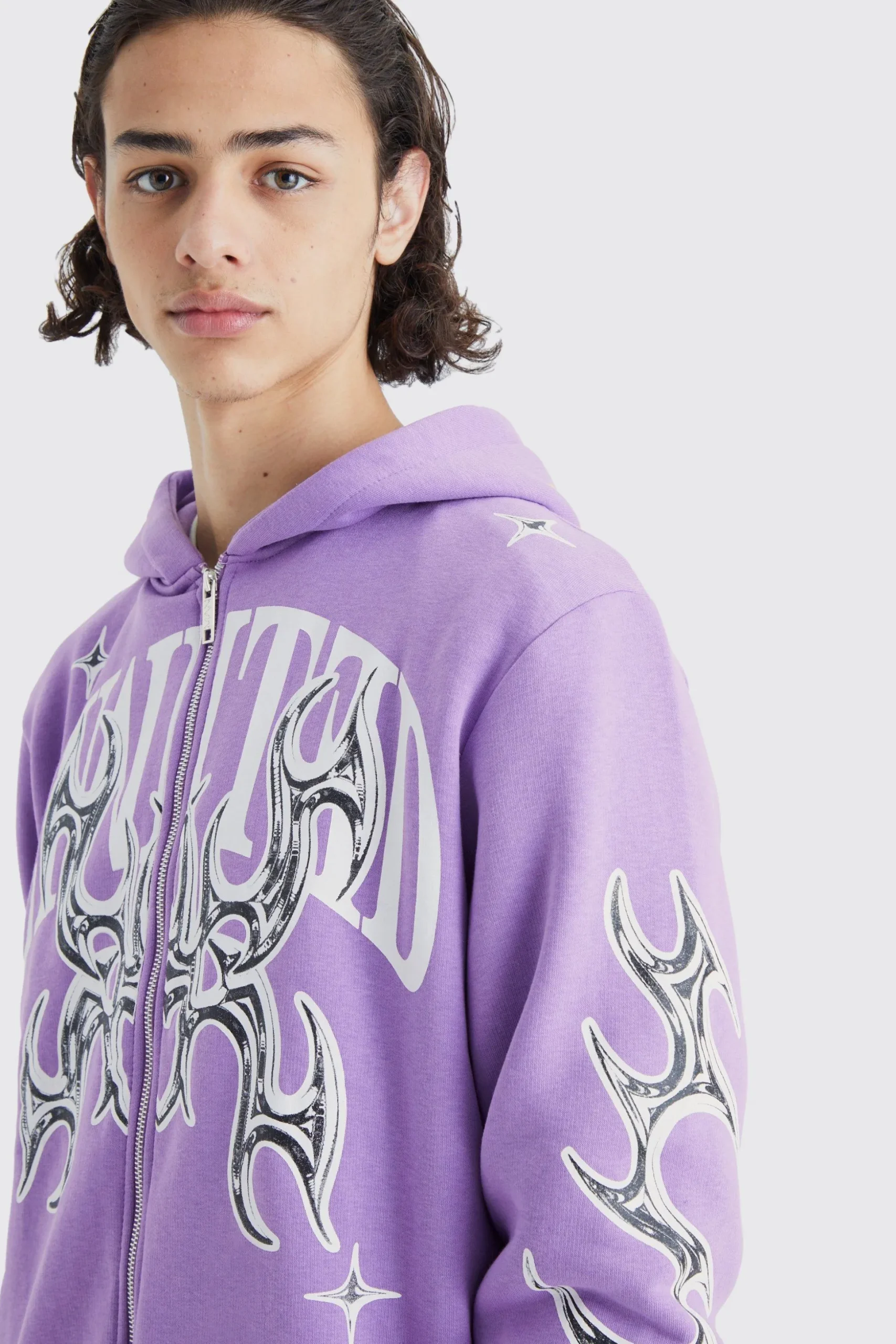 Oversized Limited Graphic Hoodie | BoohooMAN UK