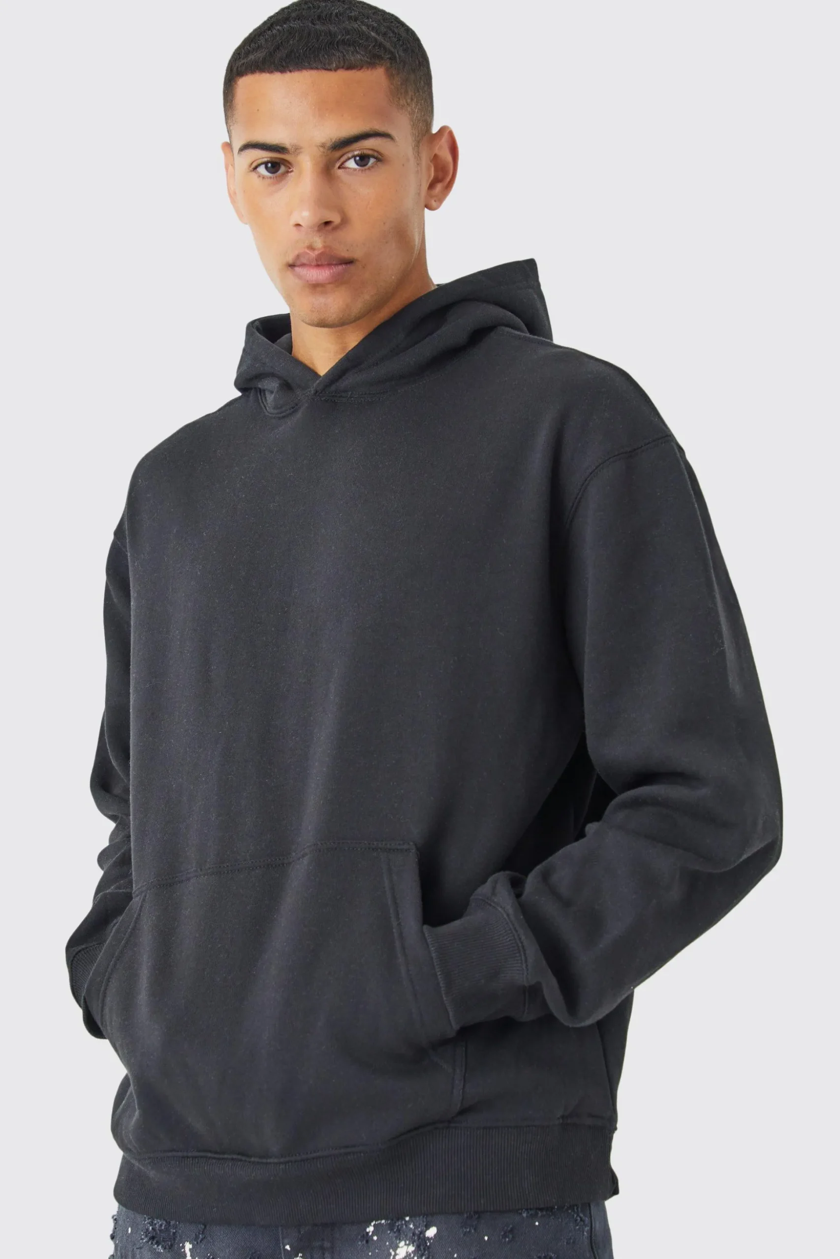 Oversized M Lightning Graphic Hoodie | BoohooMAN UK