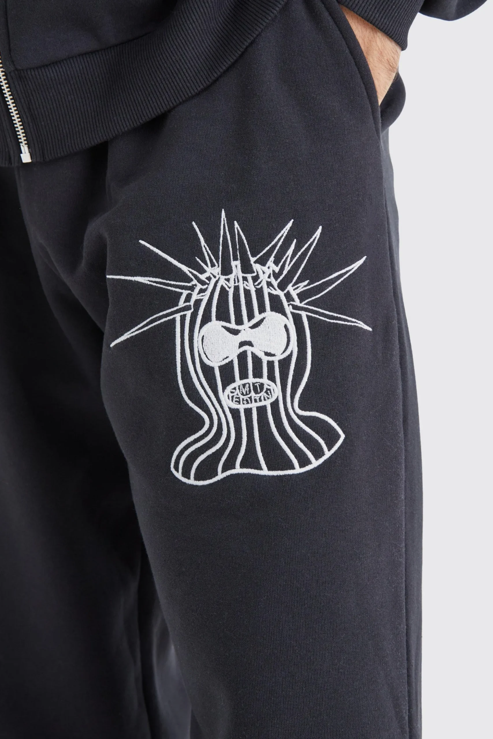 Oversized Mask Character Jogger | BoohooMAN UK