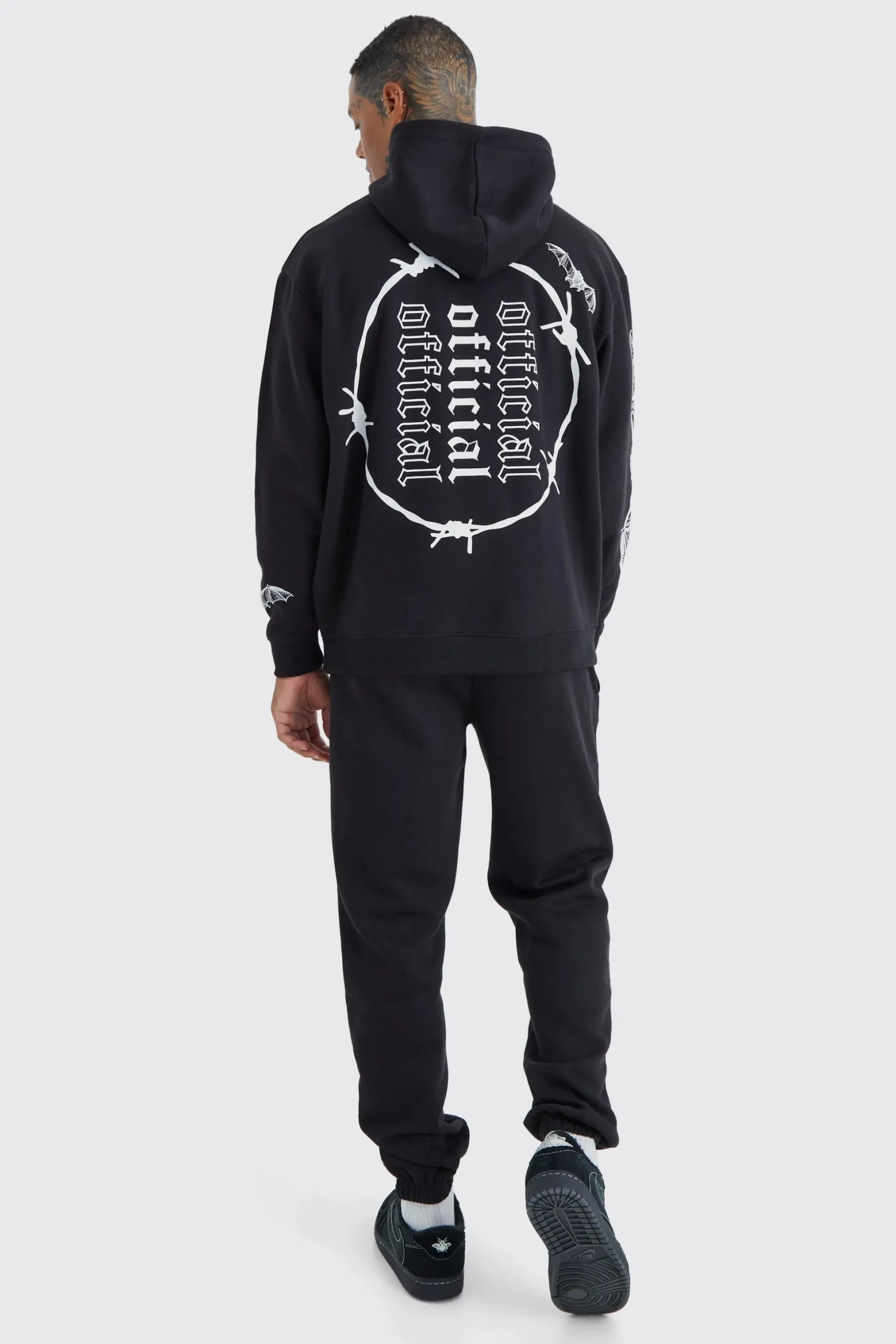 Oversized Multi Printed Tracksuit | BoohooMAN UK
