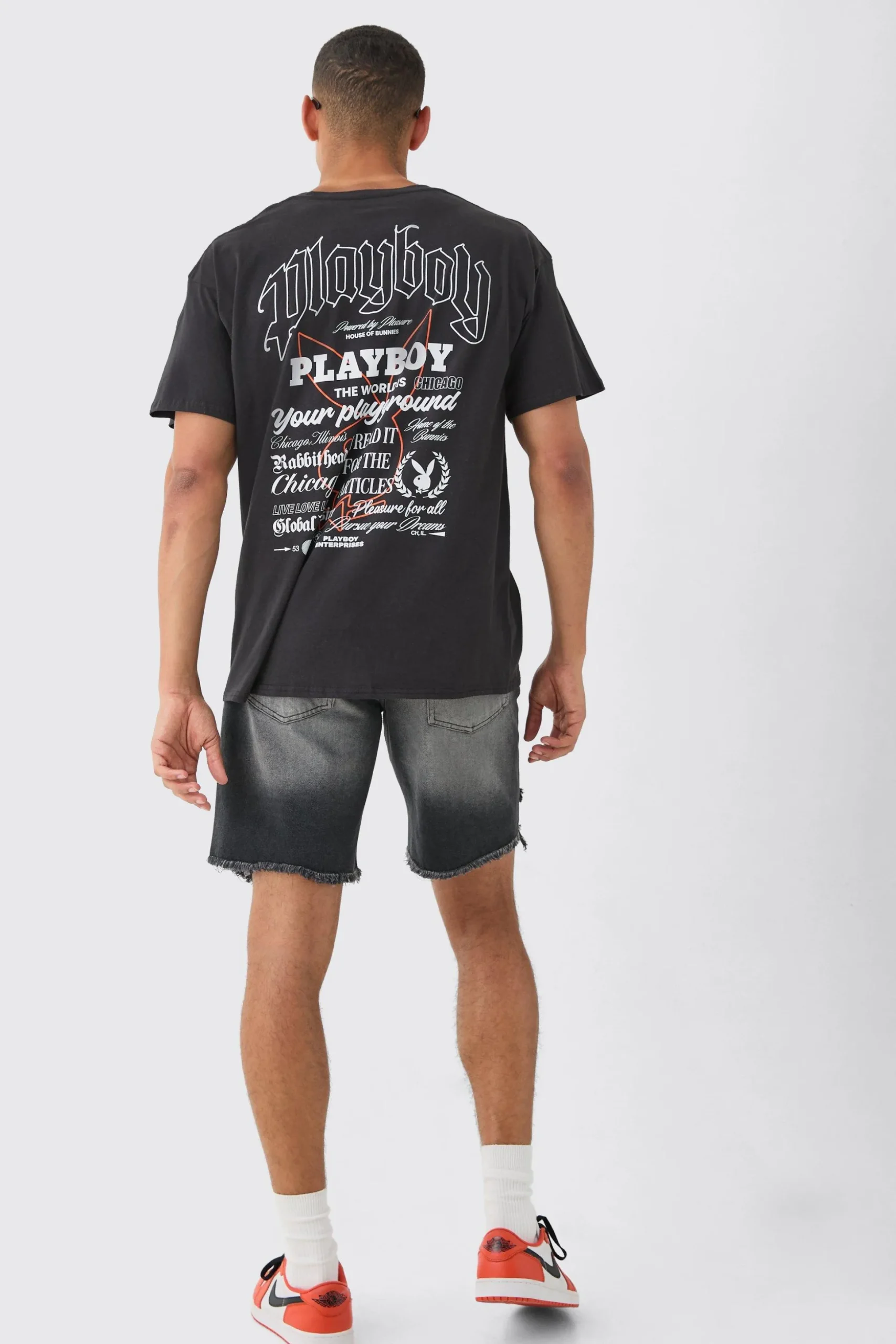 Oversized Playboy License T-shirt | BoohooMAN UK