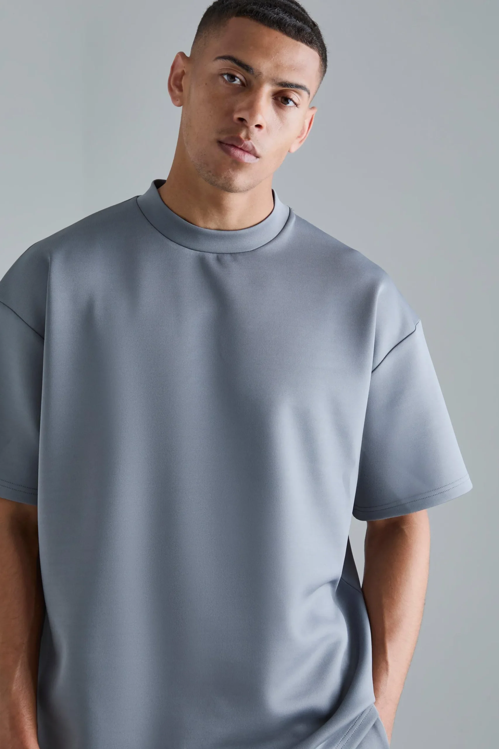 Oversized Scuba T-shirt & Jogger Set | BoohooMAN UK