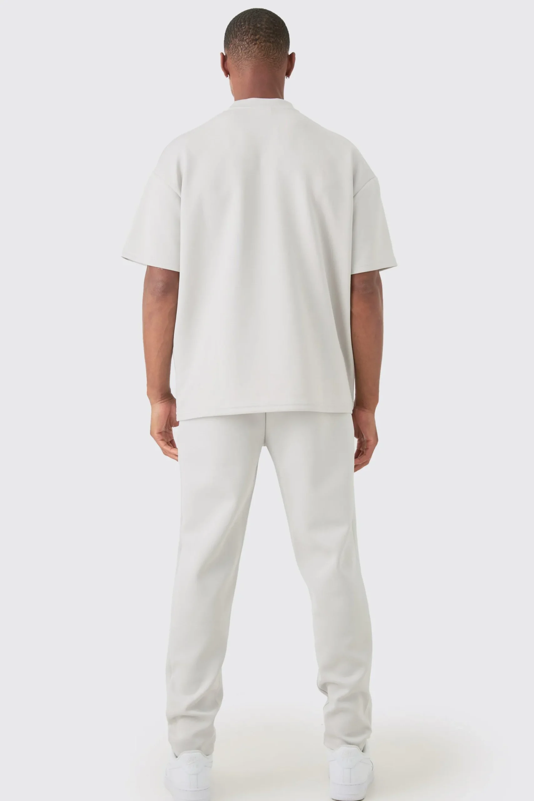 Oversized Scuba T-shirt & Jogger Set | BoohooMAN UK