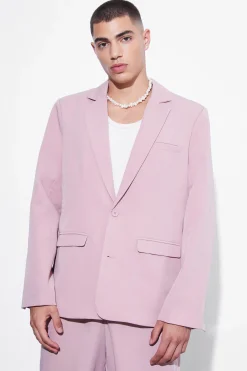 Oversized Single Breasted Suit | BoohooMAN UK