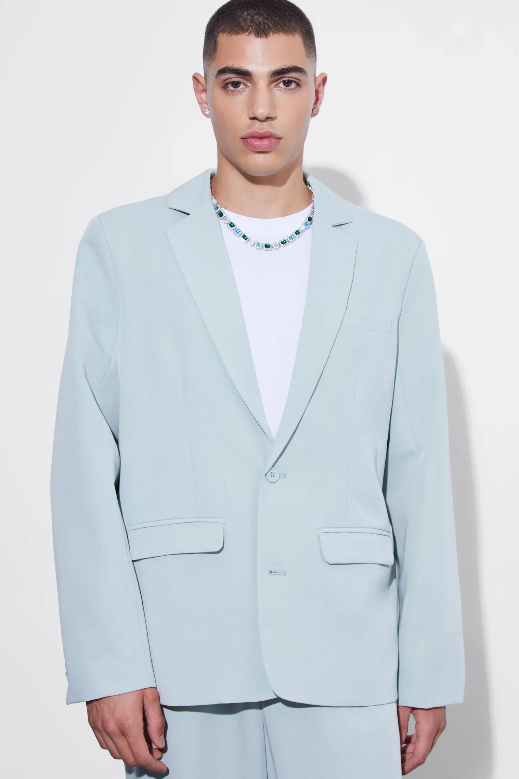 Oversized Single Breasted Suit | BoohooMAN UK
