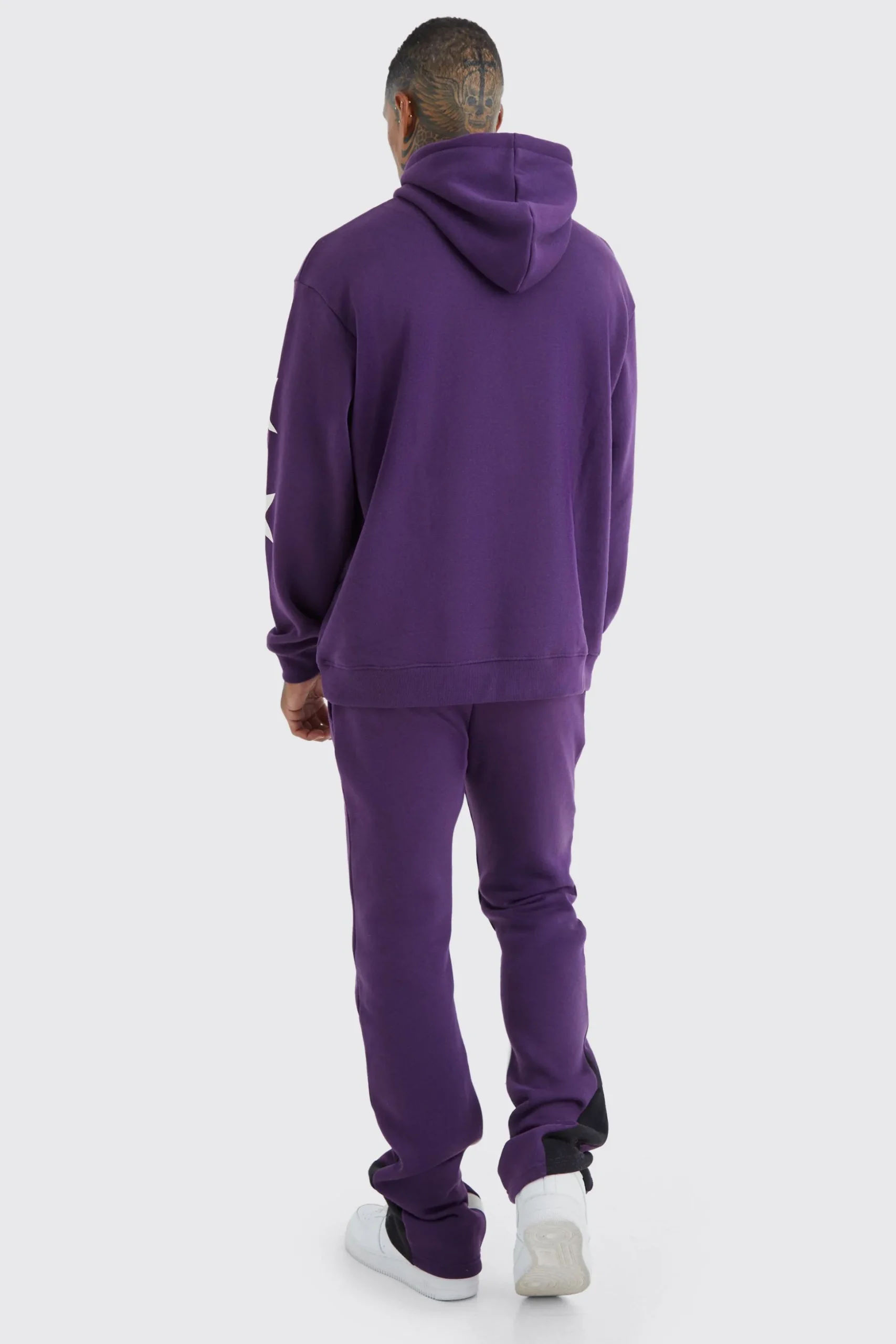 Oversized Star Homme Print Tracksuit | BoohooMAN UK