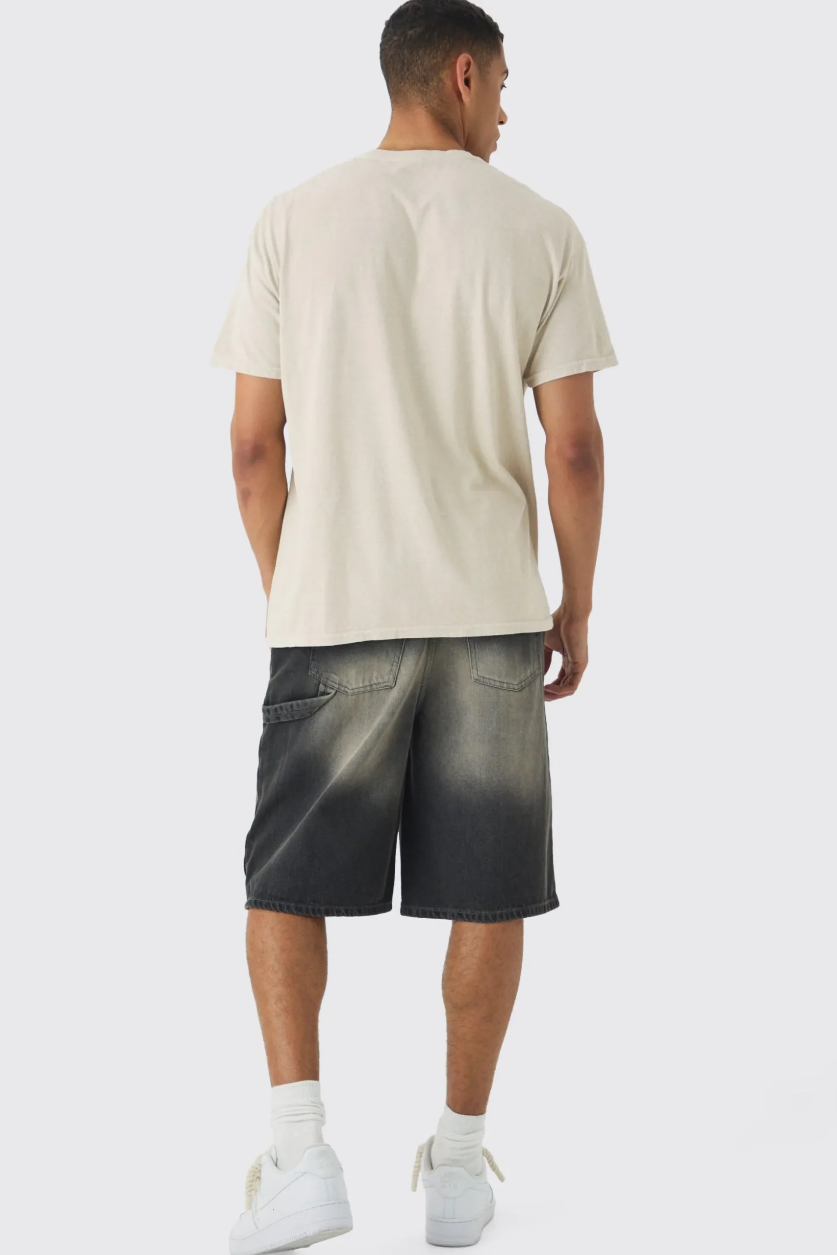 Oversized Star Wars Boba Fett Wash License Print T-shirt | BoohooMAN UK
