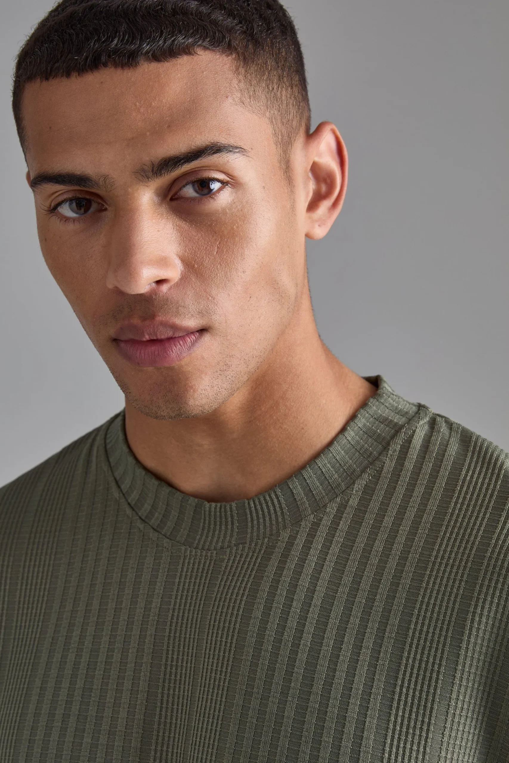 Oversized Textured T-shirt | BoohooMAN UK