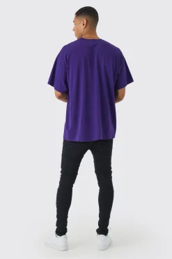 Oversized The Offspring Band License Wash Print T-Shirt | BoohooMAN UK