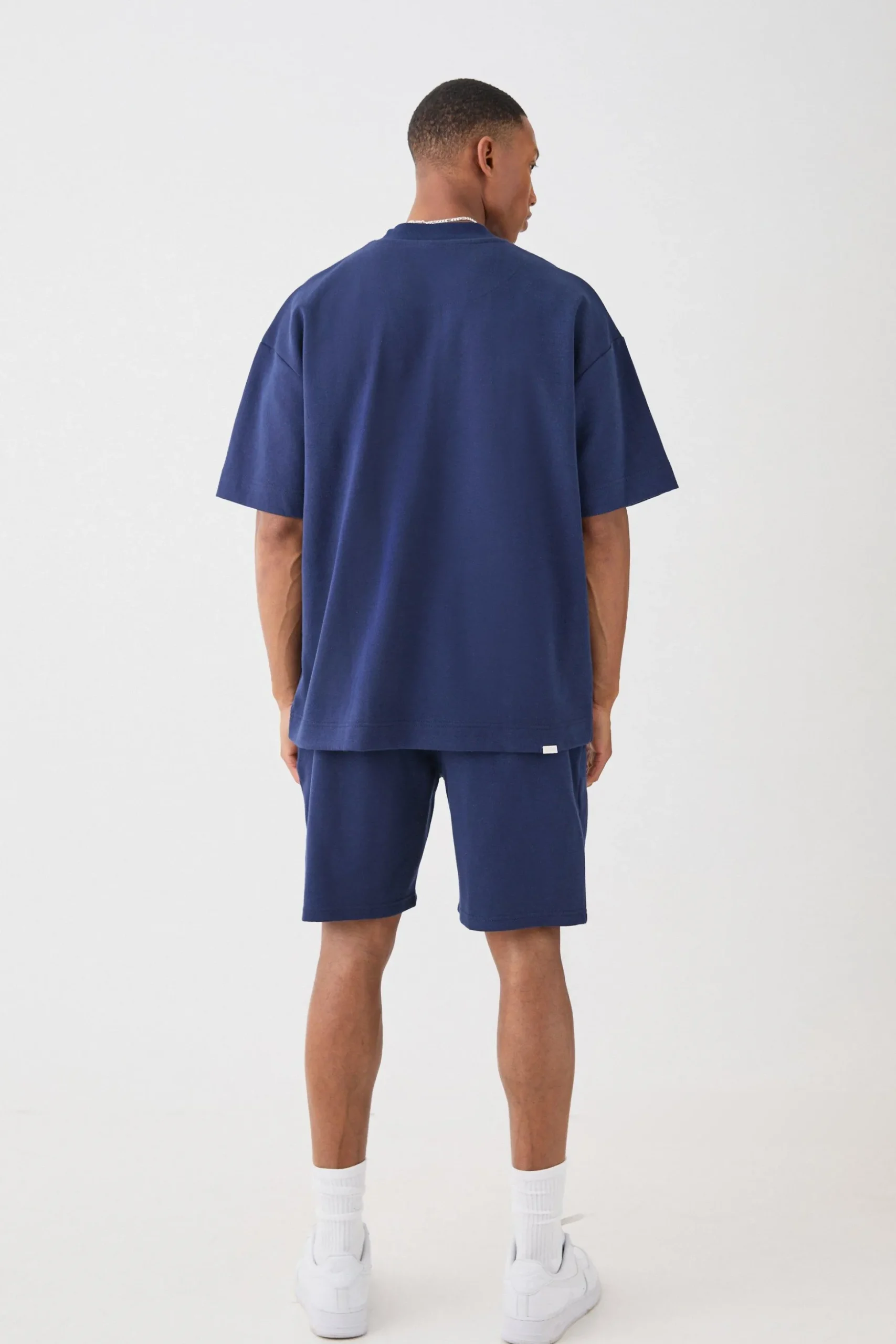 Oversized T-shirt & Short Interlock Set | BoohooMAN UK