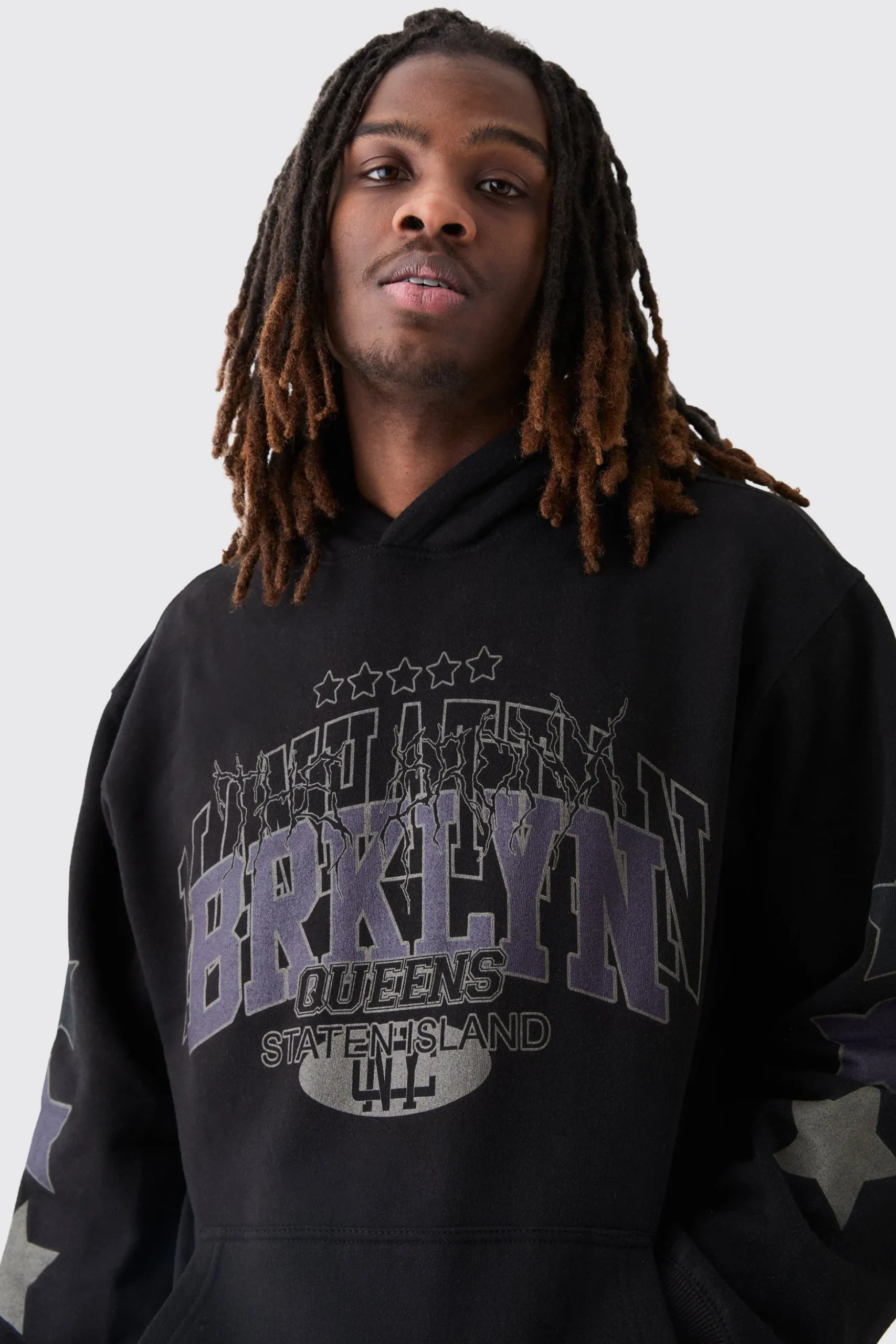 Oversized Varsity Graphic Hoodie | BoohooMAN UK