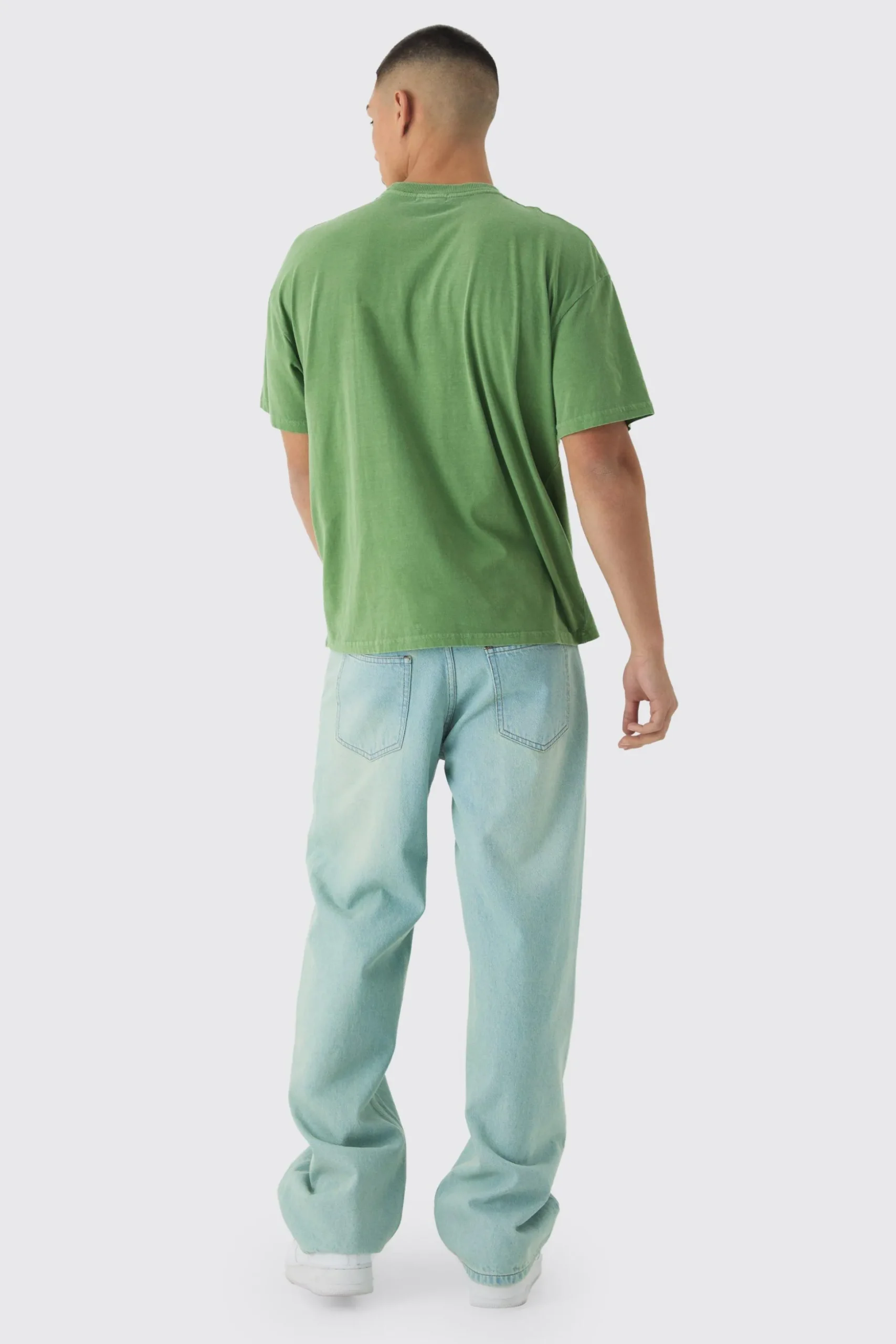 Oversized Washed Miami Nights T-shirt | BoohooMAN UK