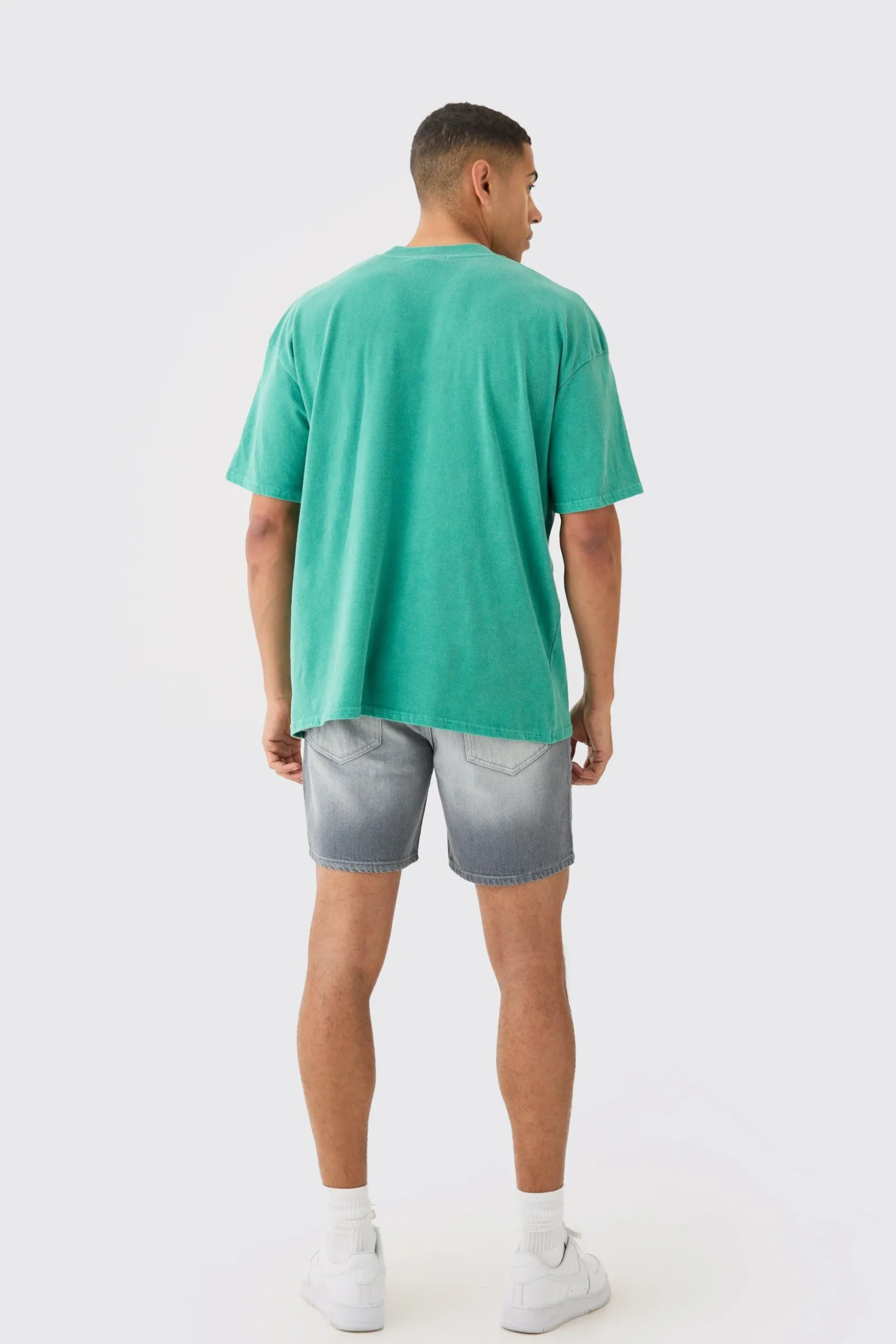 Oversized Washed Nights In Harlem T-shirt | BoohooMAN UK
