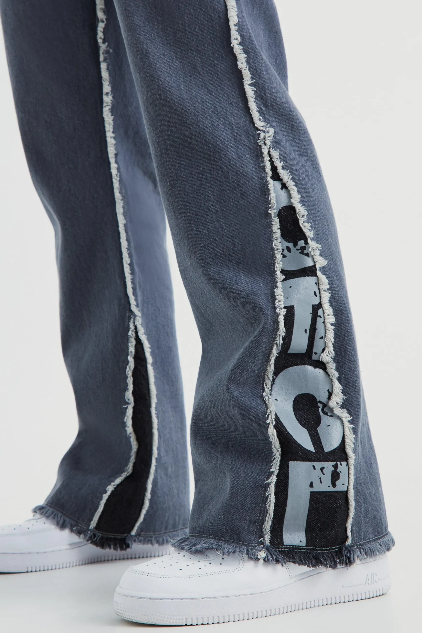 Panel Denim Jacket And Jeans Set | BoohooMAN UK