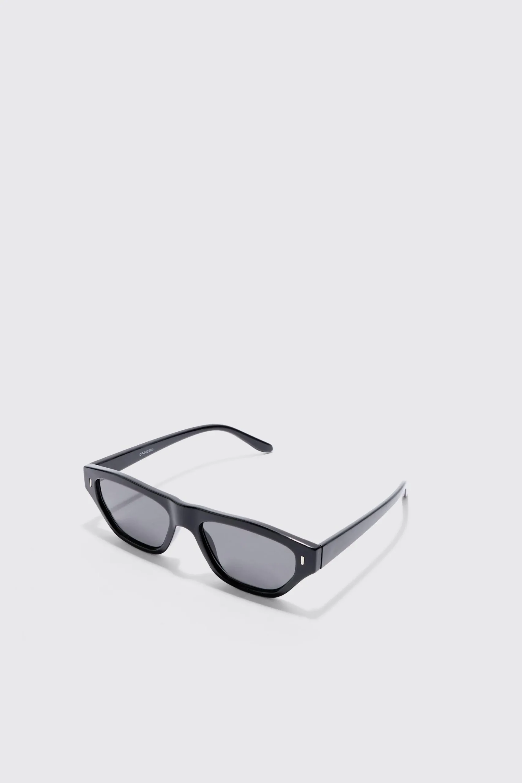 Plastic Chunky Frame Sunglasses In Black | BoohooMAN UK