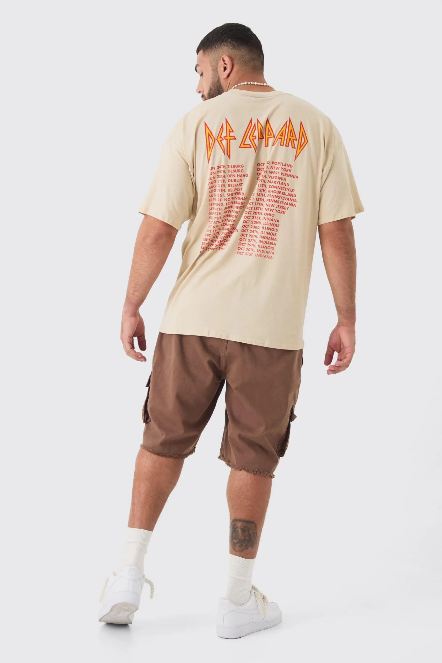 Plus Fixed Waist Raw Hem Relaxed Cargo Shorts | BoohooMAN UK