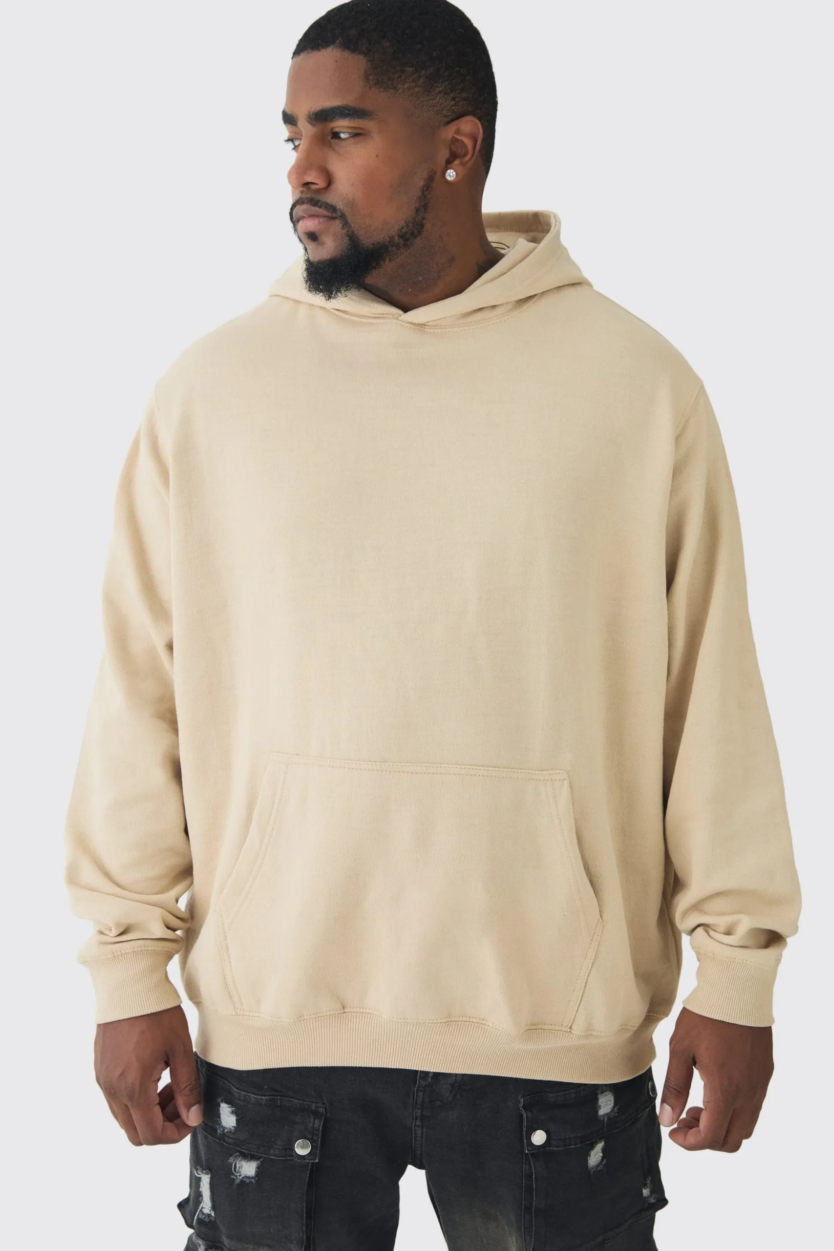 Plus Floral Homme Print Regular Fit Hoodie | BoohooMAN UK