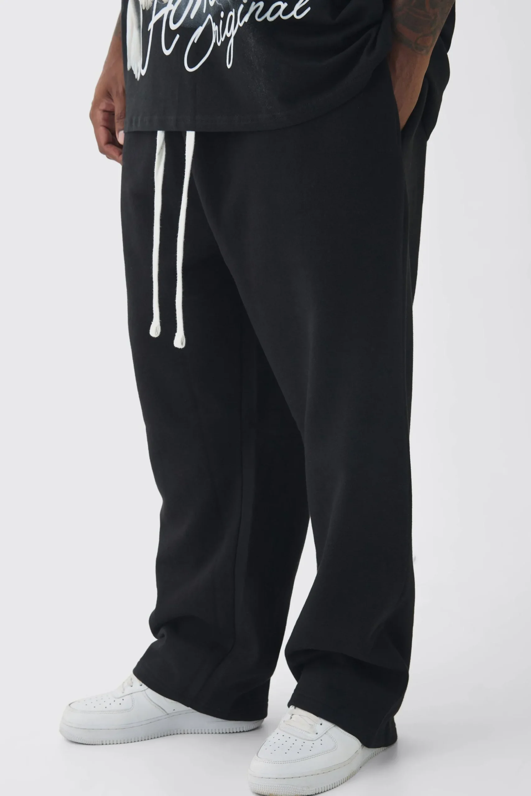 Plus Oversized Drop Crotch Jogger | BoohooMAN UK