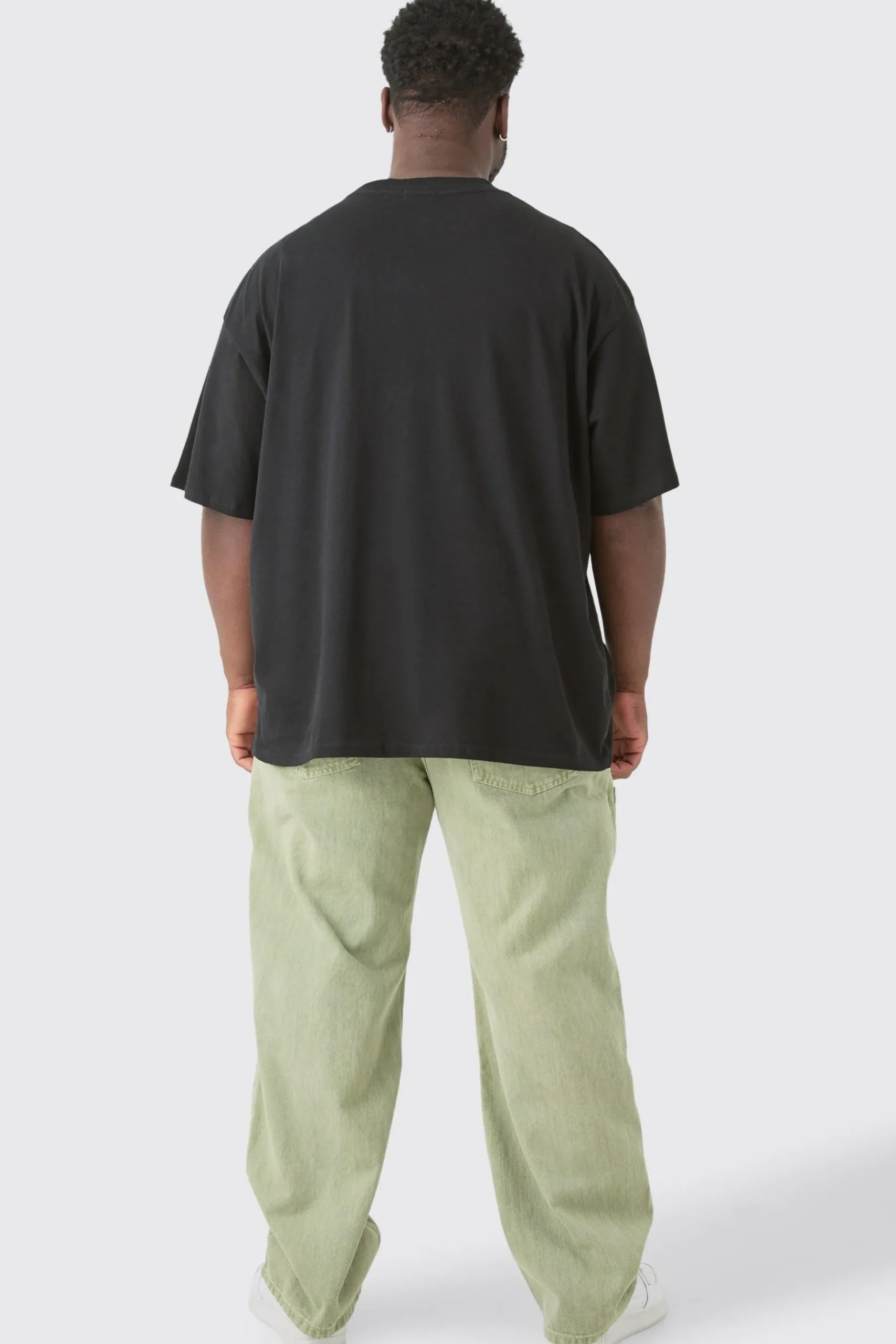 Plus Pour Homme Tiger Graphic Oversized T-shirt | BoohooMAN UK