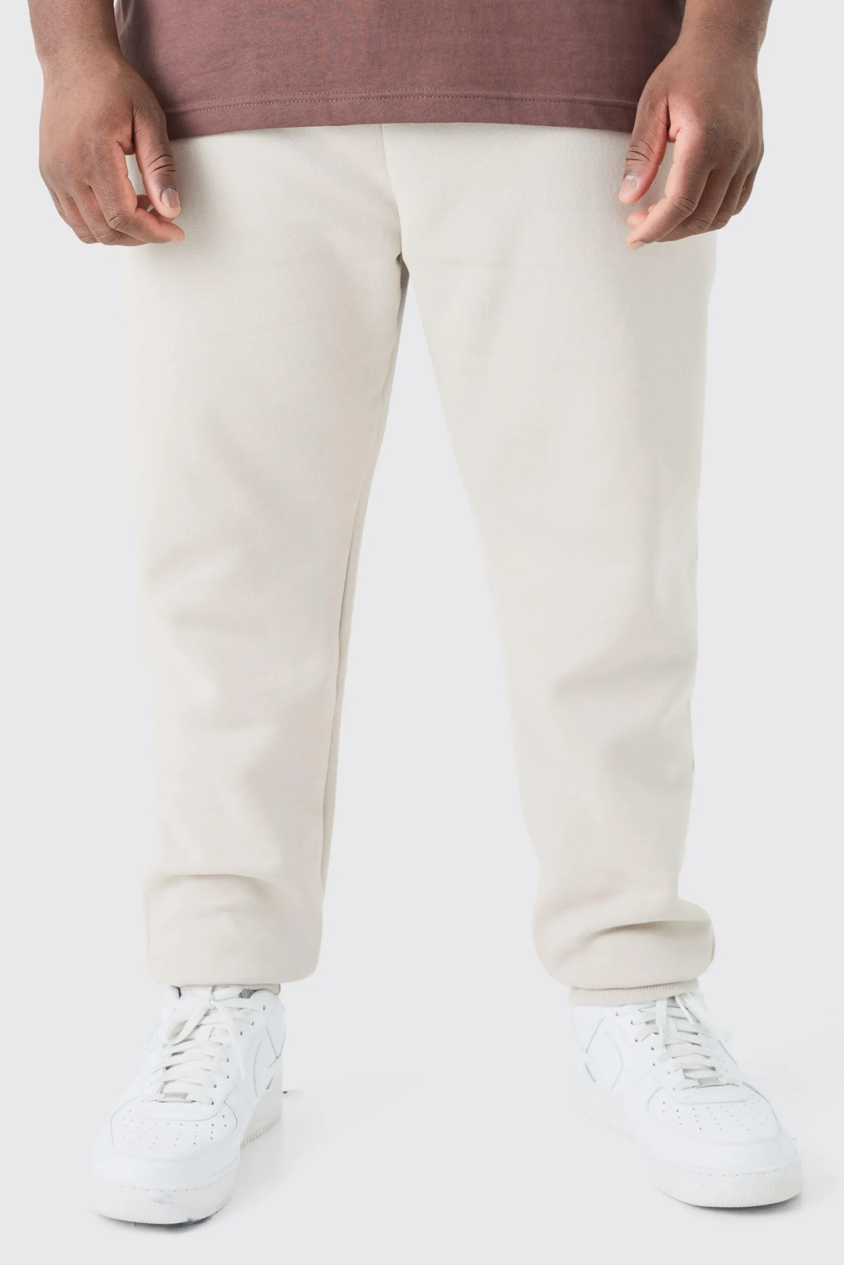 Plus Regular Fit Basic Jogger | BoohooMAN UK
