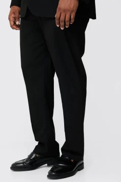 Plus Regular Fit Suit In Black | BoohooMAN UK