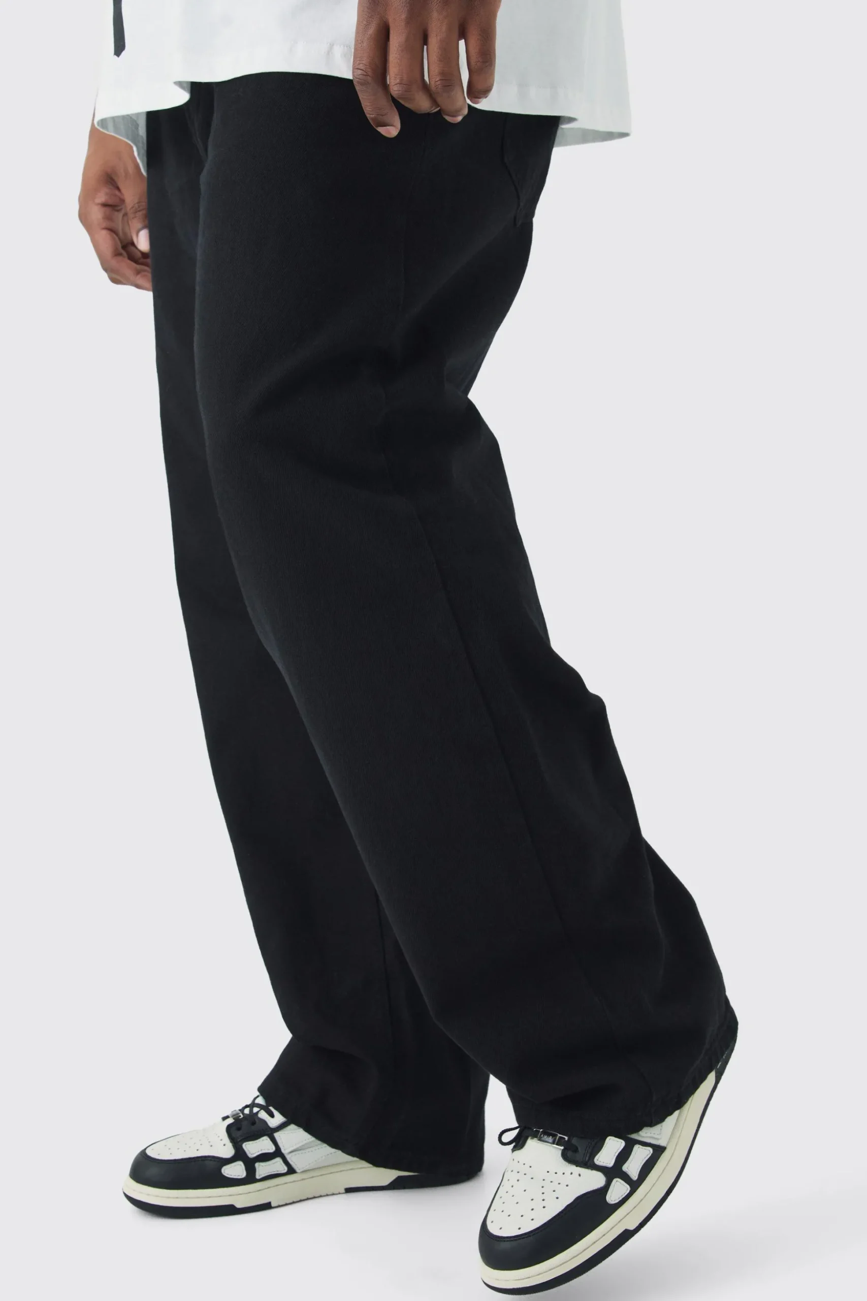 Plus Relaxed Rigid Jean | BoohooMAN UK