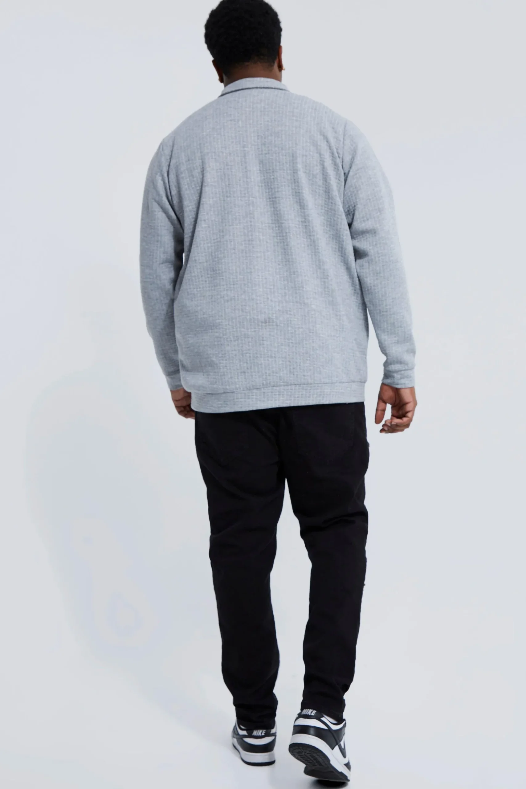 Plus Skinny Stretch All Over Rip Jeans | BoohooMAN UK
