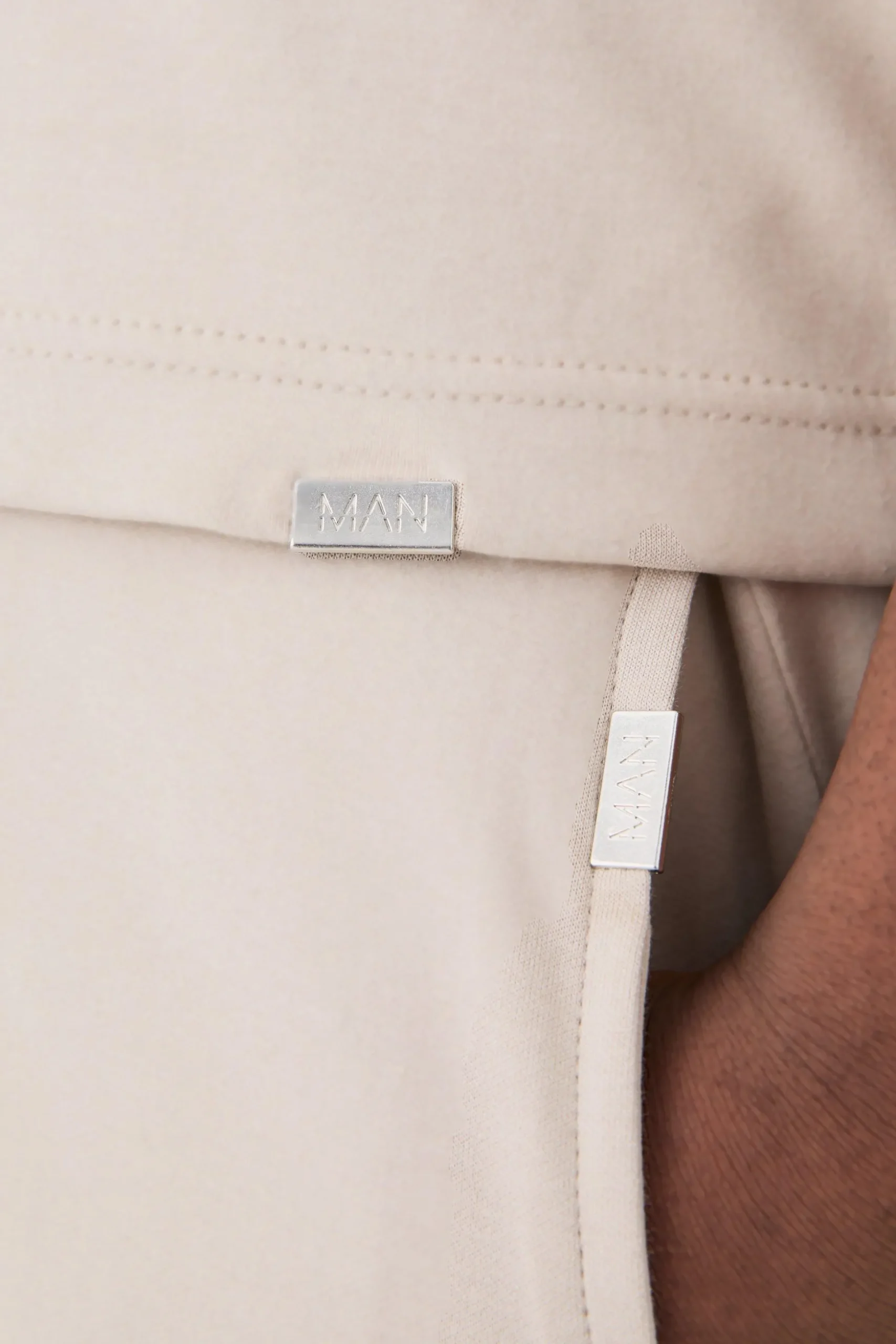 Plus Slim Interlock Pintuck Short | BoohooMAN UK