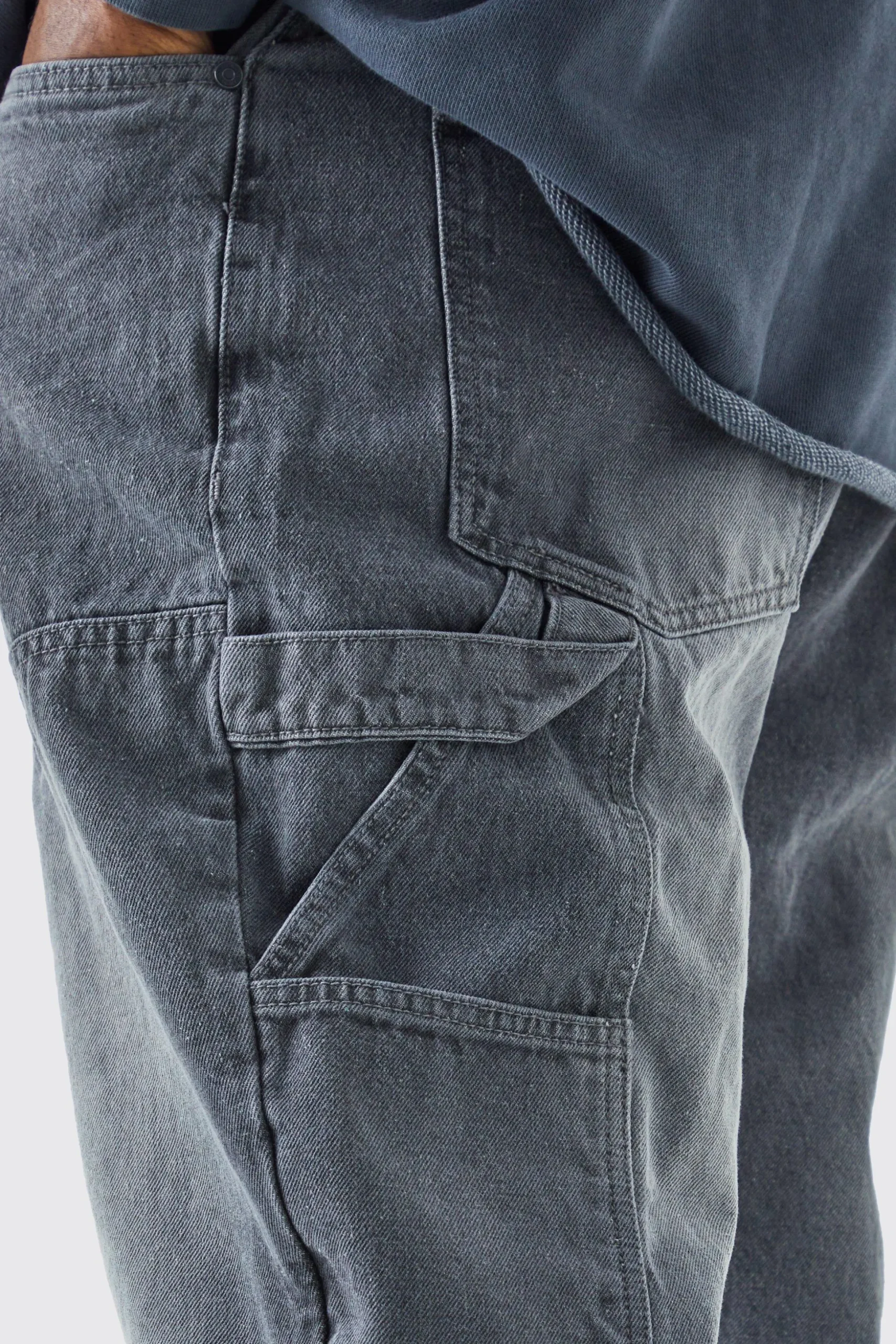 Plus Slim Rigid Flare Gusset Jeans | BoohooMAN UK