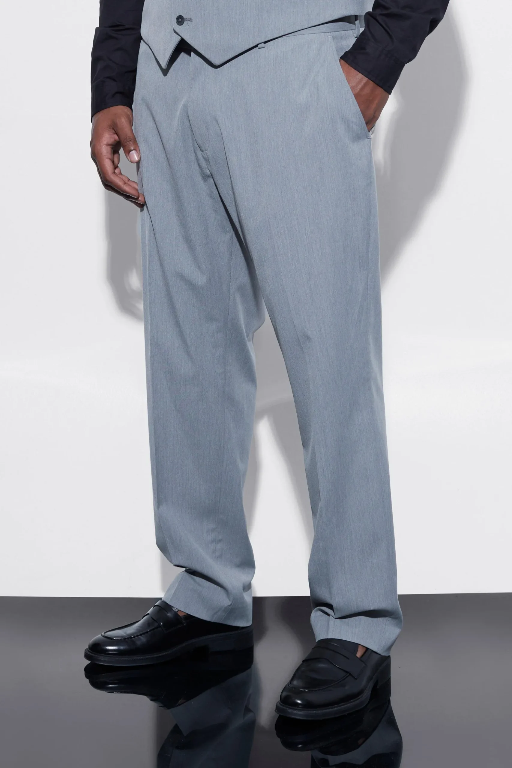 Plus Slim Suit Trousers | BoohooMAN UK
