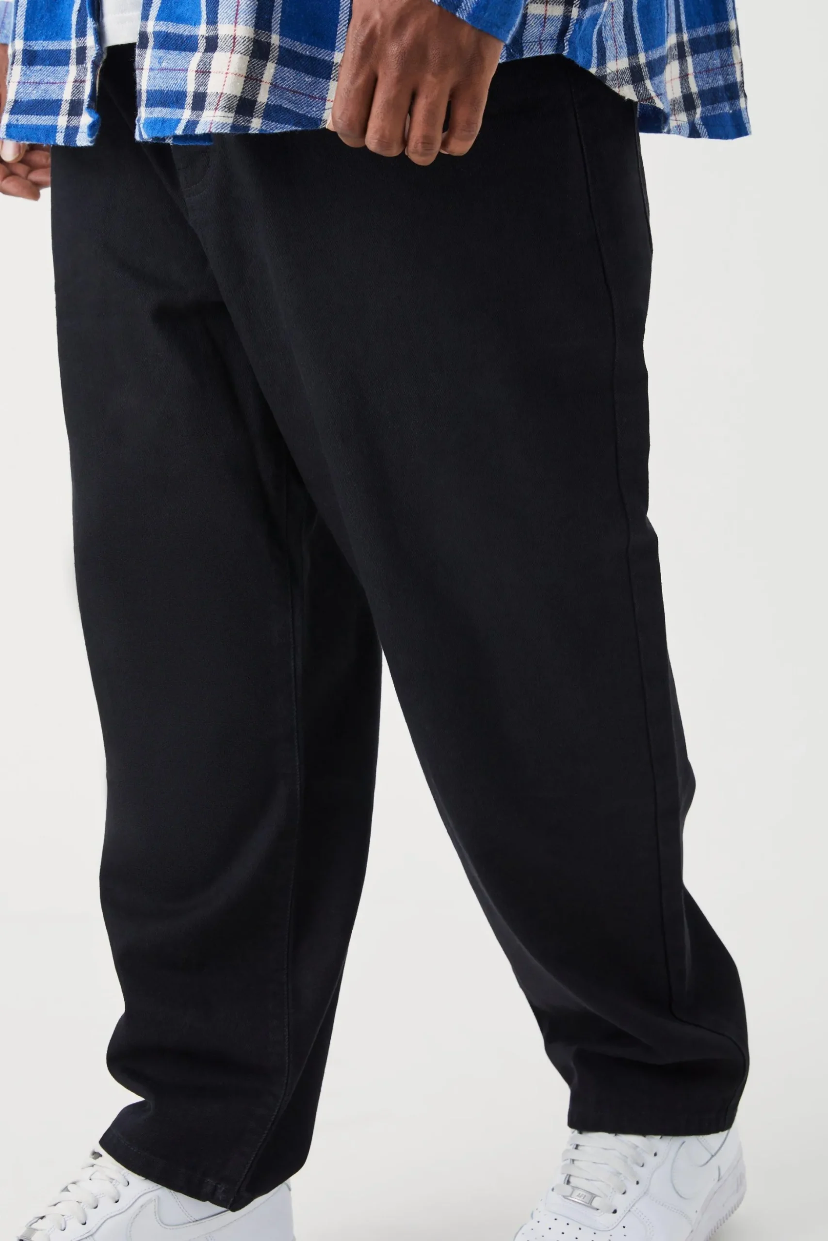 Plus Tapered Rigid Jean | BoohooMAN UK