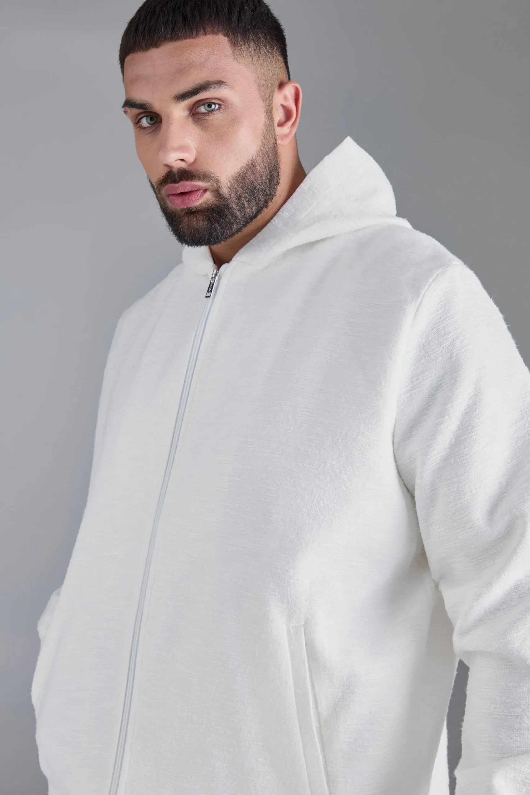 Plus Textured Jacquard Smart Jacket And Short Set | BoohooMAN UK
