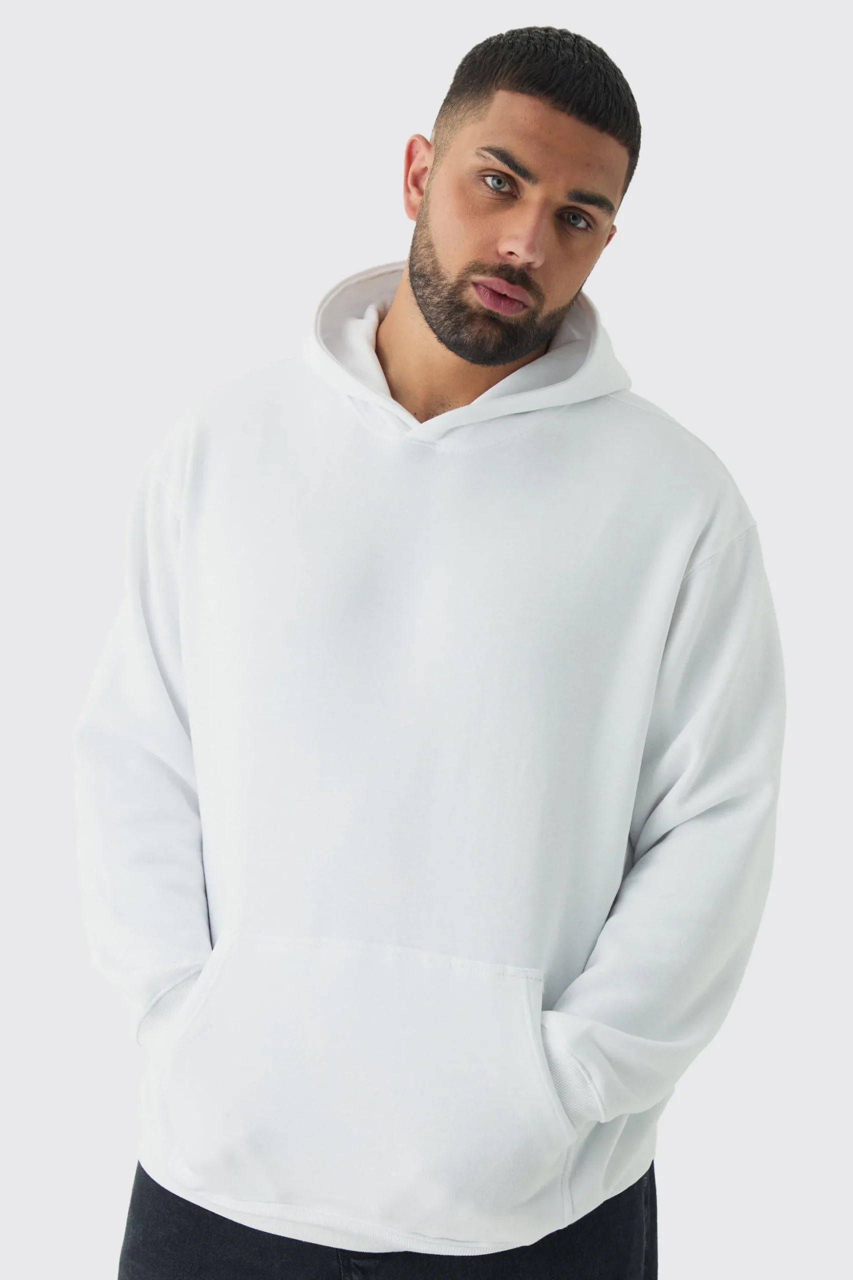 Plus Wild West Back Printed Oversized Hoodie | BoohooMAN UK