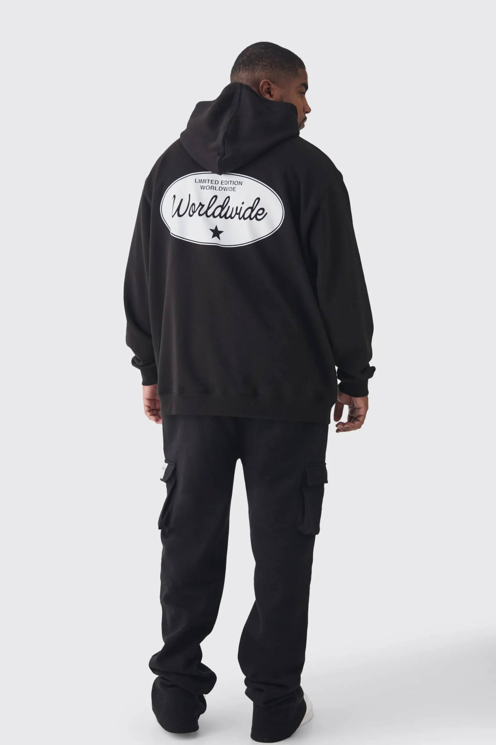 Plus Worldwide Western Oversized Hoodie | BoohooMAN UK
