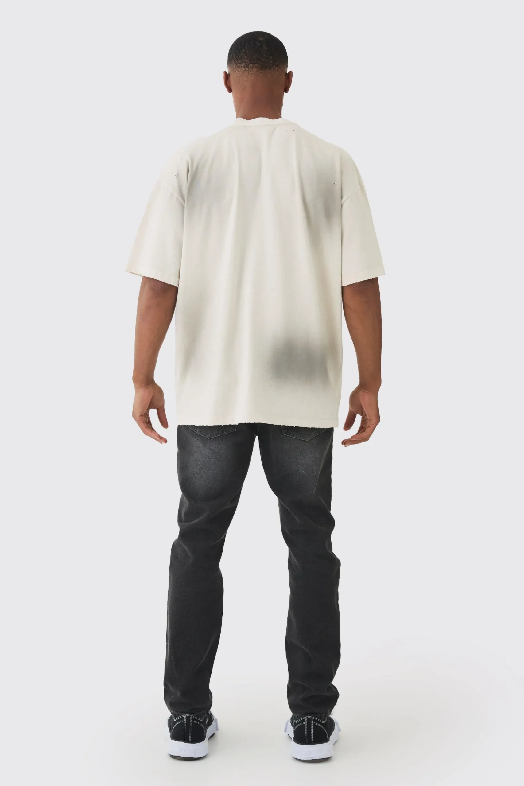 Premium Oversized Top Stitched & Washed T-shirt | BoohooMAN UK