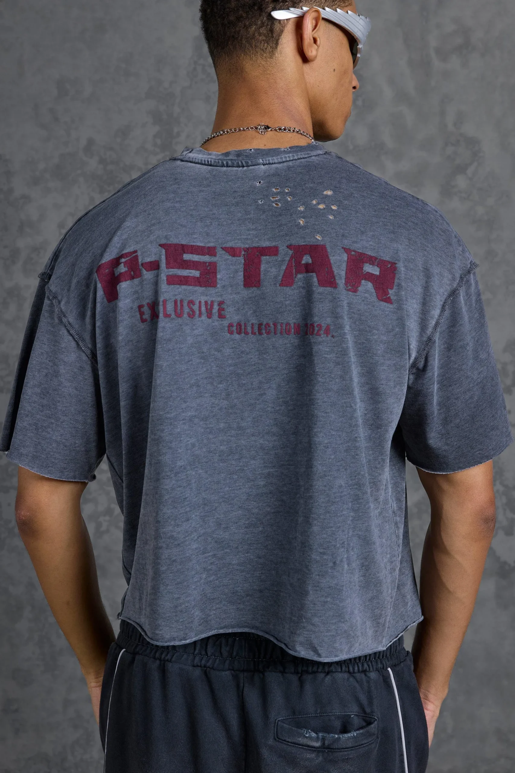 P-Star Oversized Boxy Soft Touch 1993 Burnout T-Shirt | BoohooMAN UK