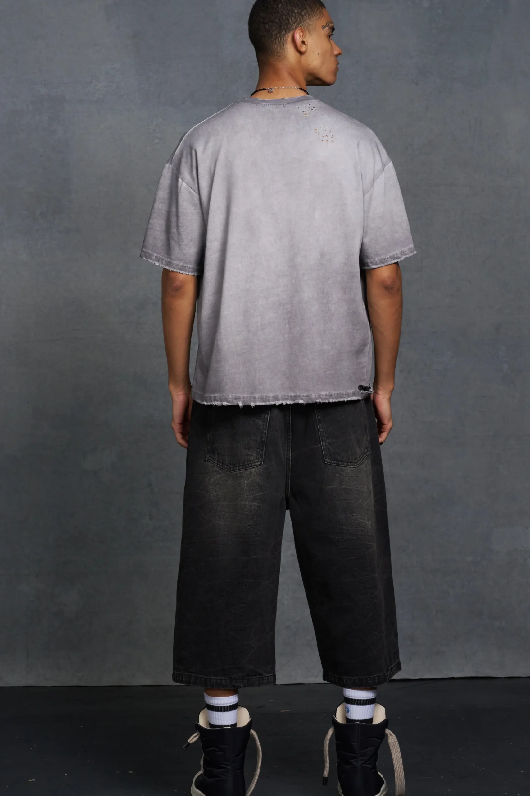 P-Star Oversized Boxy T-Shirt With Flag Print | BoohooMAN UK