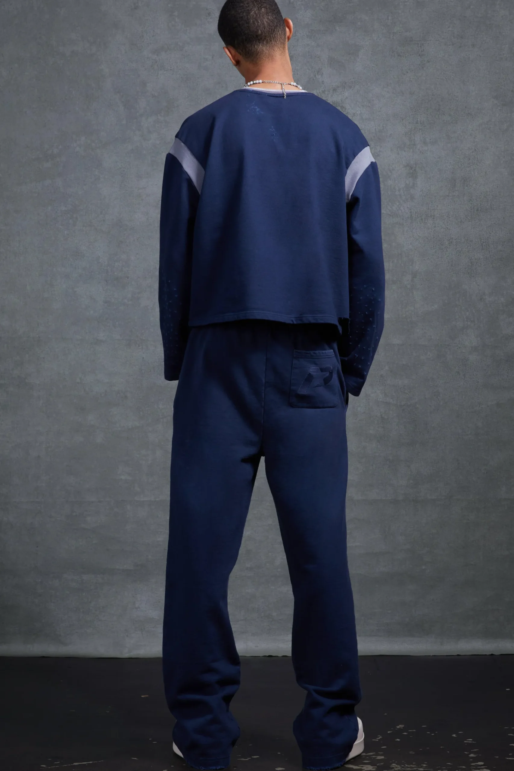 P-Star Oversized Cropped Sweatshirt With 100 Print | BoohooMAN UK