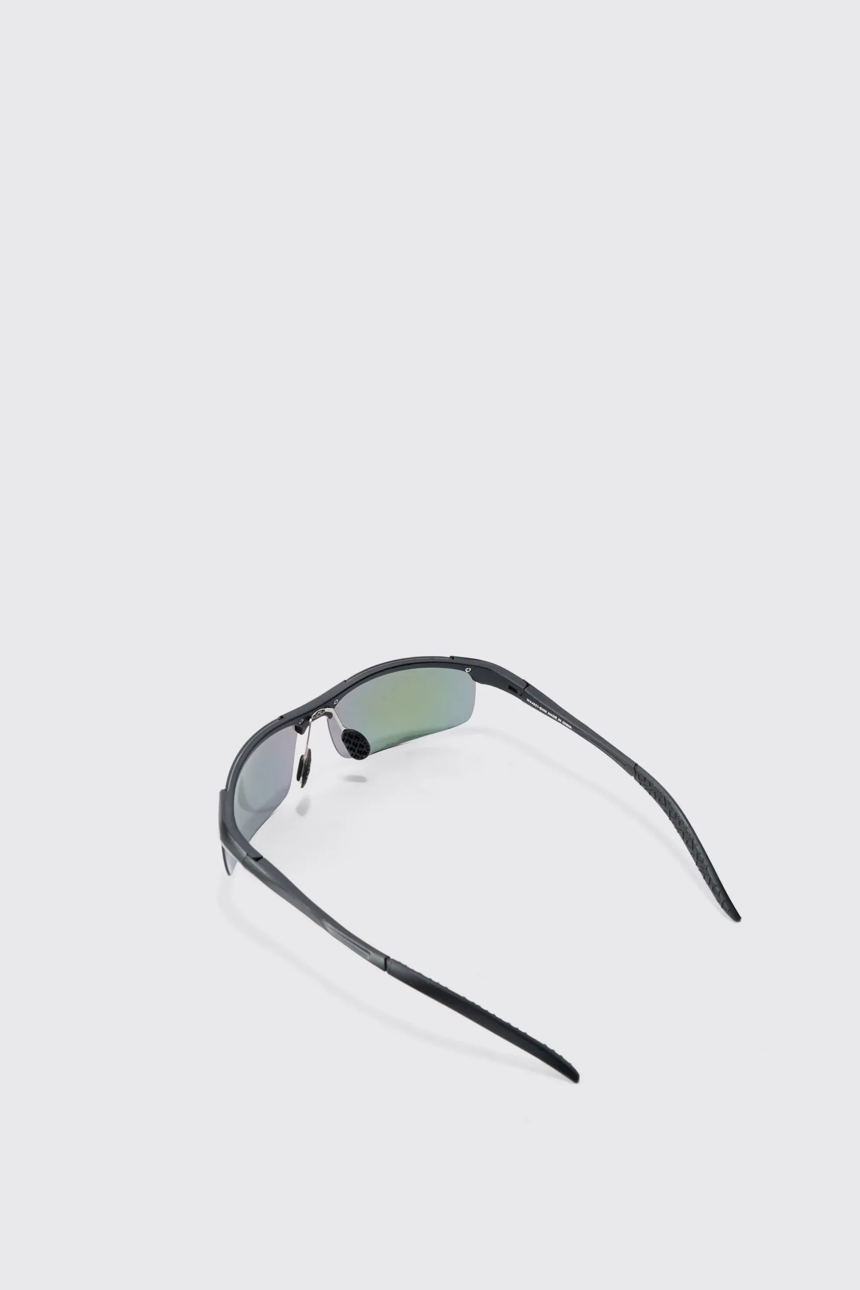 Racer Mirror Lens Sunglasses In Multi | BoohooMAN UK