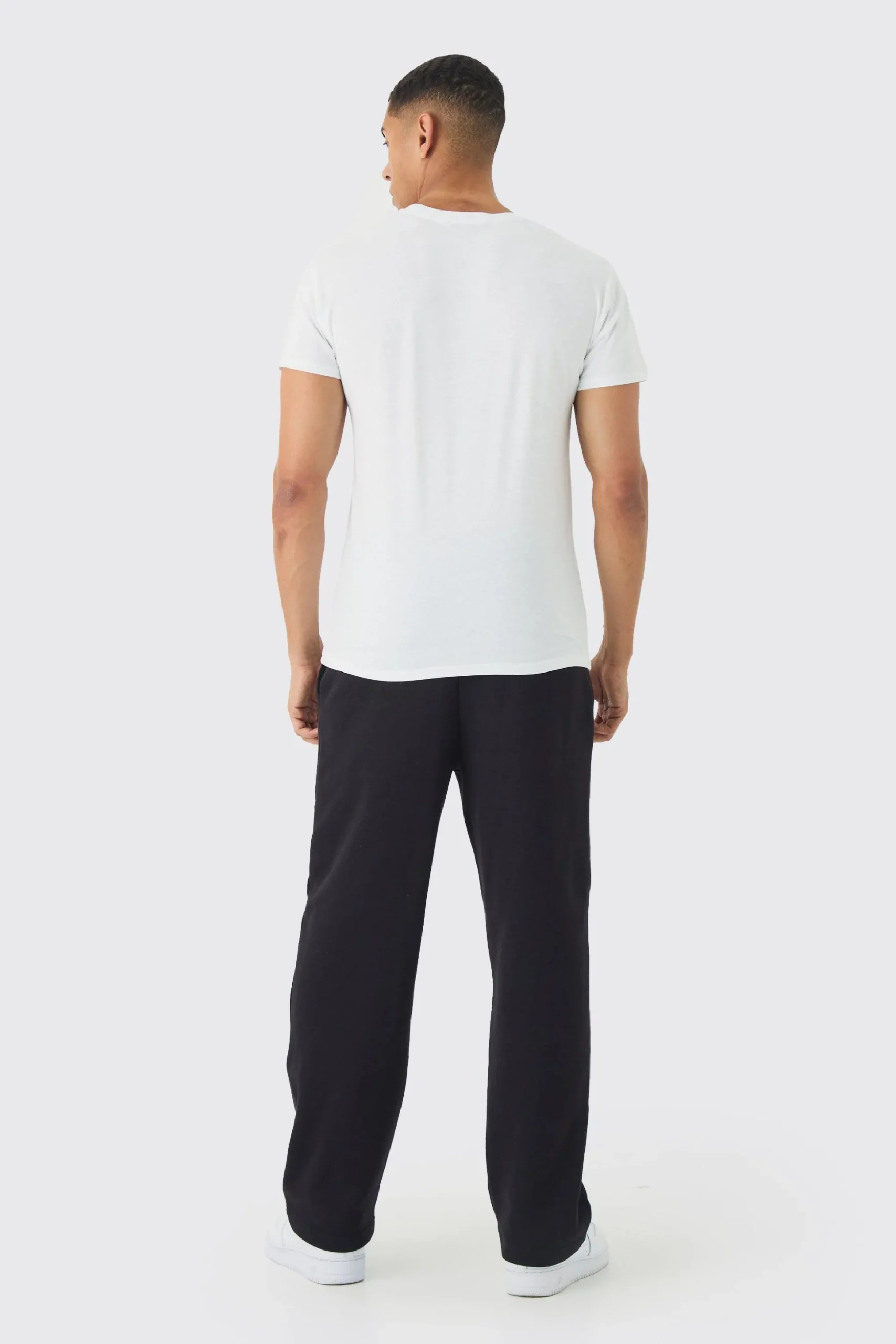 Regular Fit Heart Print T-shirt | BoohooMAN UK