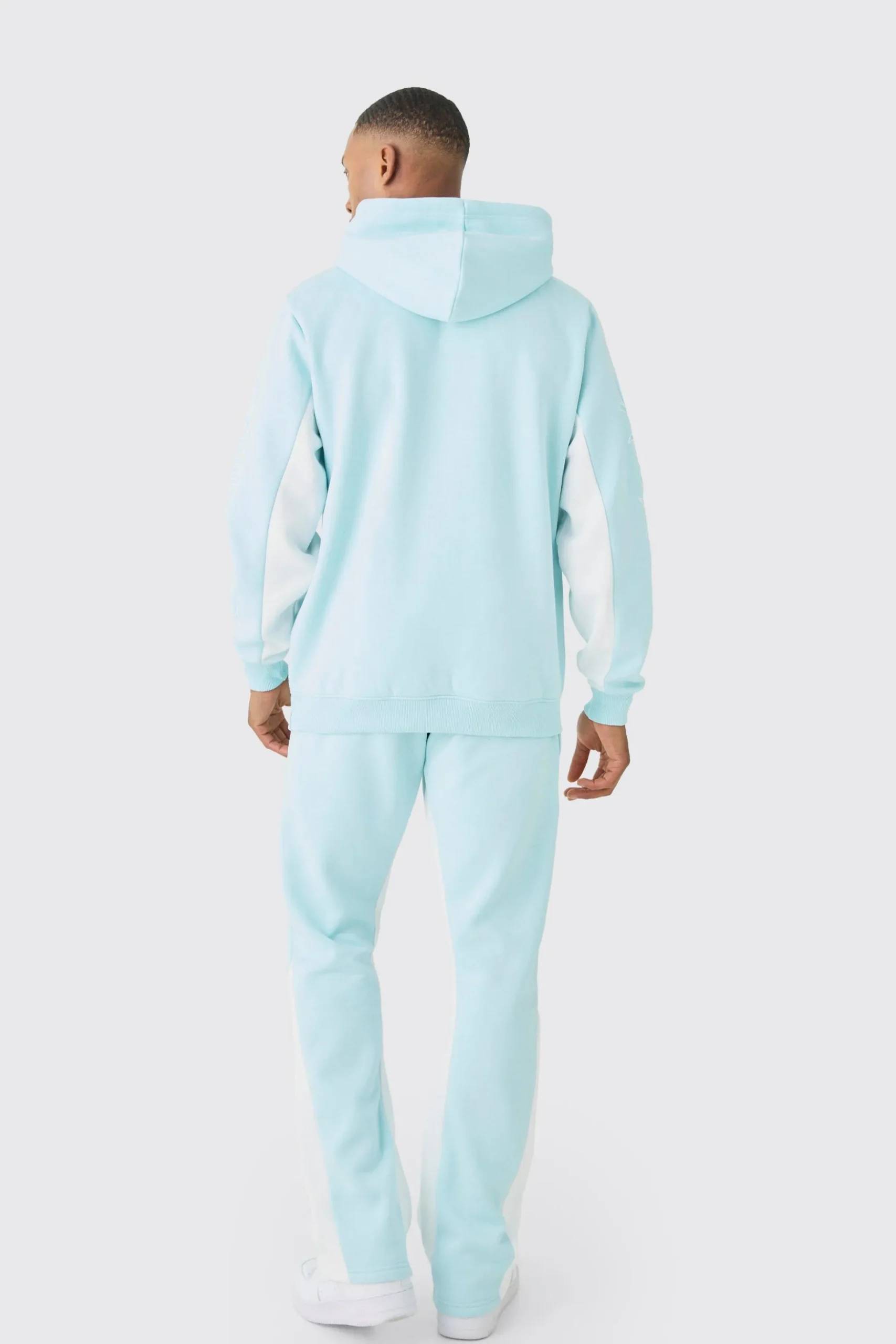 Regular Fit Official Panelled Tracksuit | BoohooMAN UK