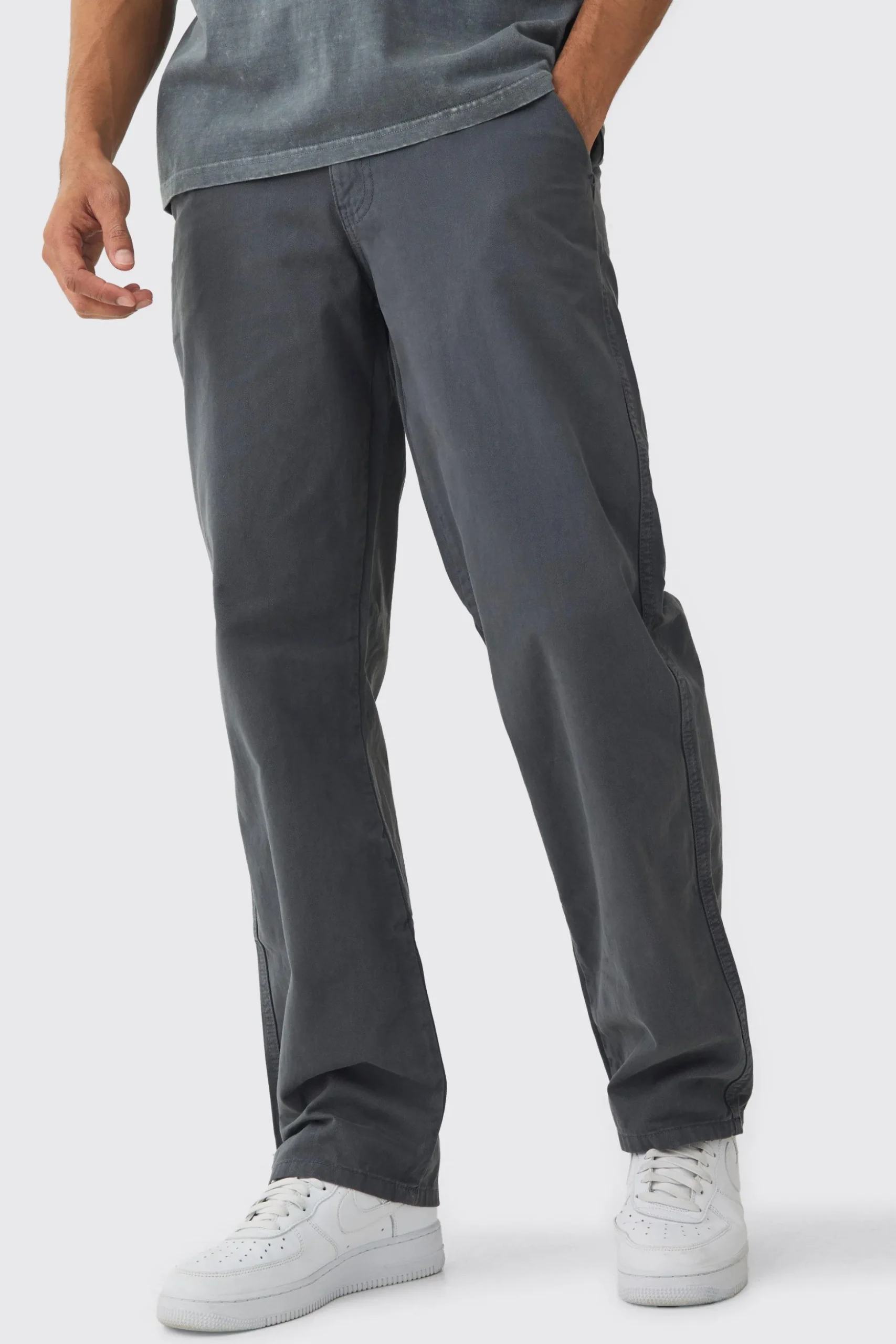 Relaxed Chino Trouser | BoohooMAN UK