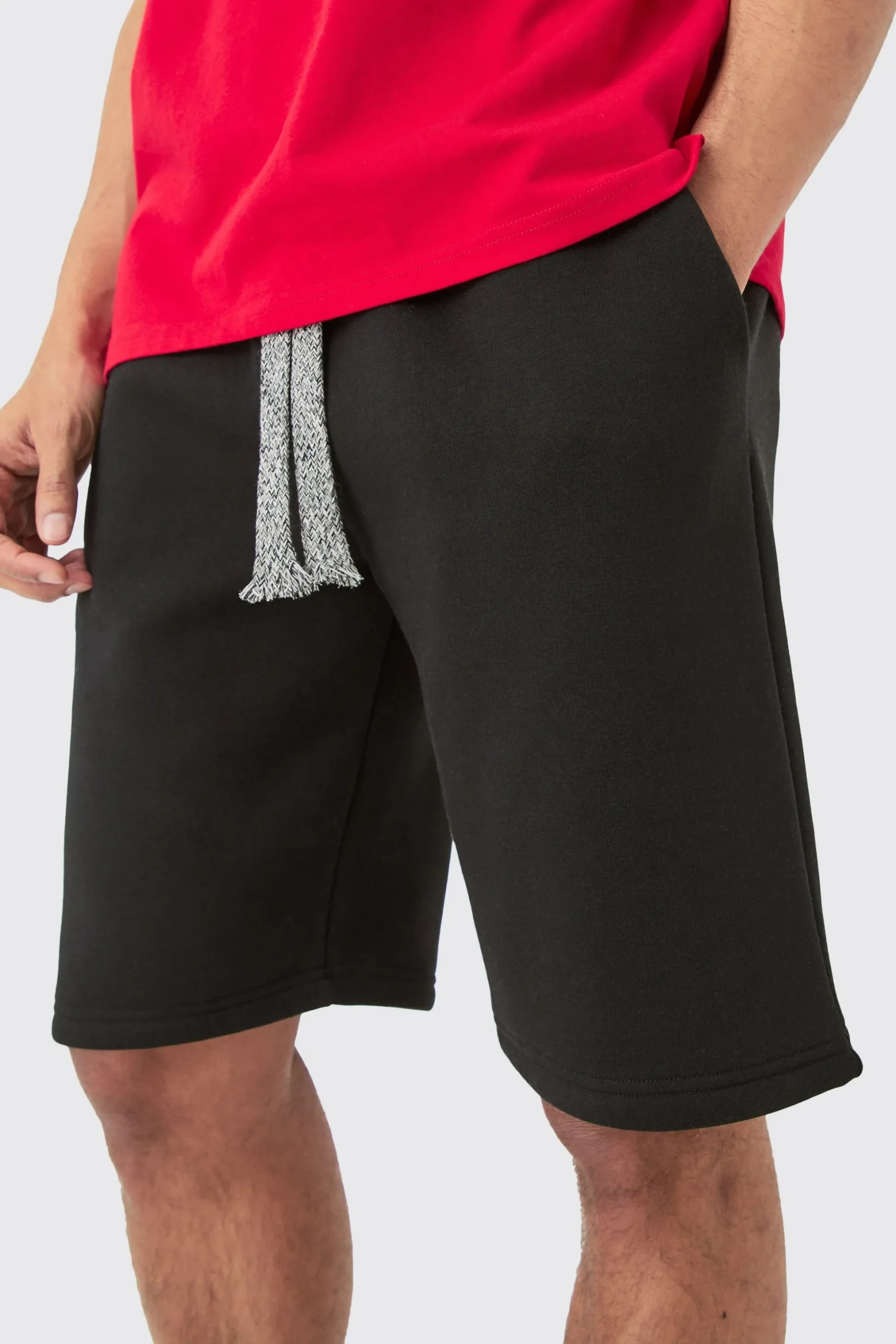 Relaxed Fit Chunky Drawcord Shorts | BoohooMAN UK