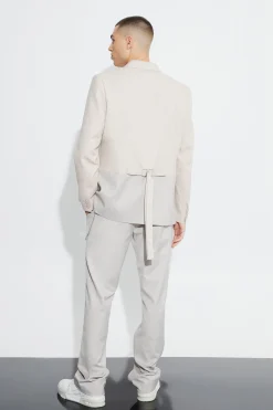 Relaxed Fit Double Breasted Colour Block Blazer | BoohooMAN UK